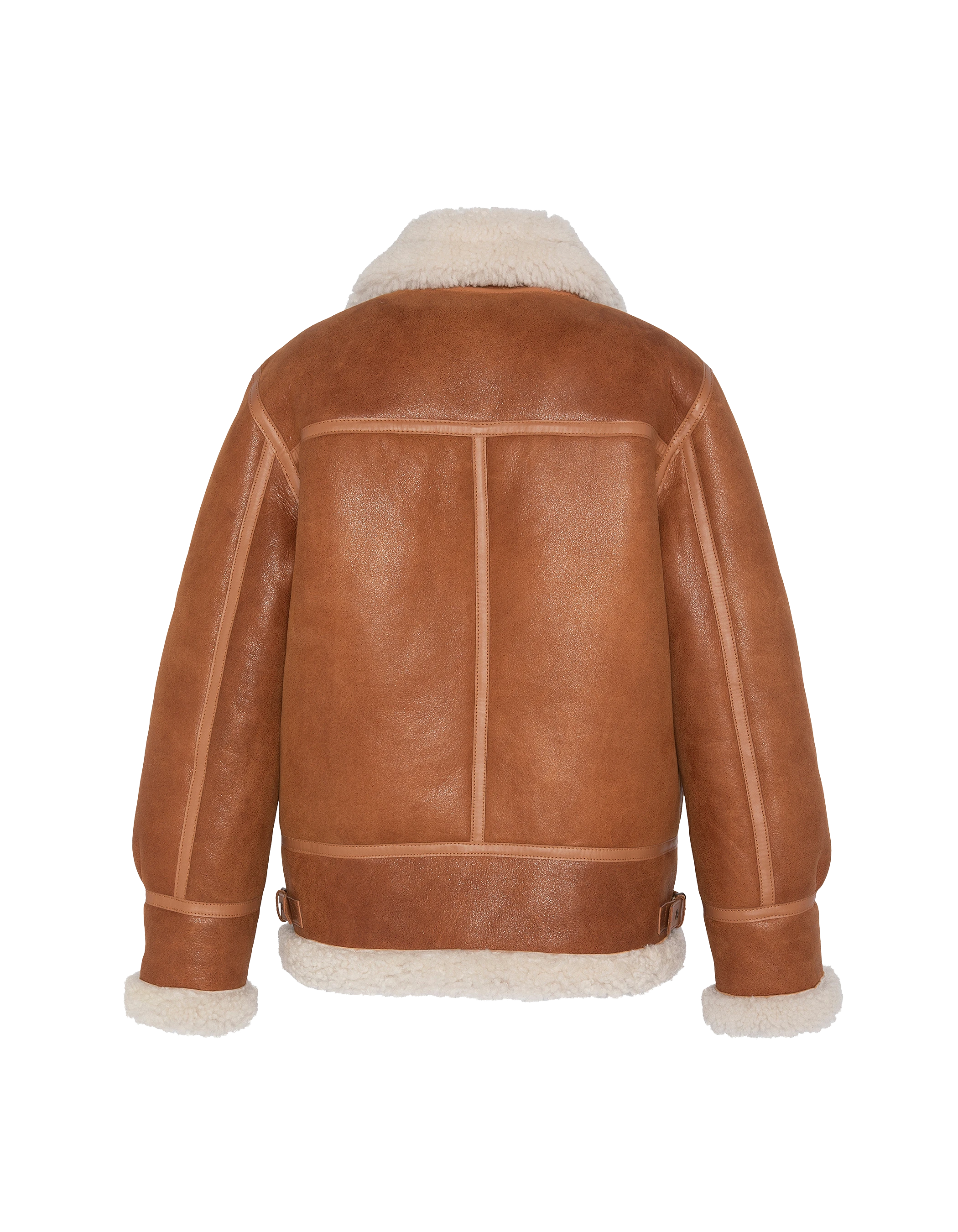 Bernsteinbomberjacke, doppelte Schafe-7