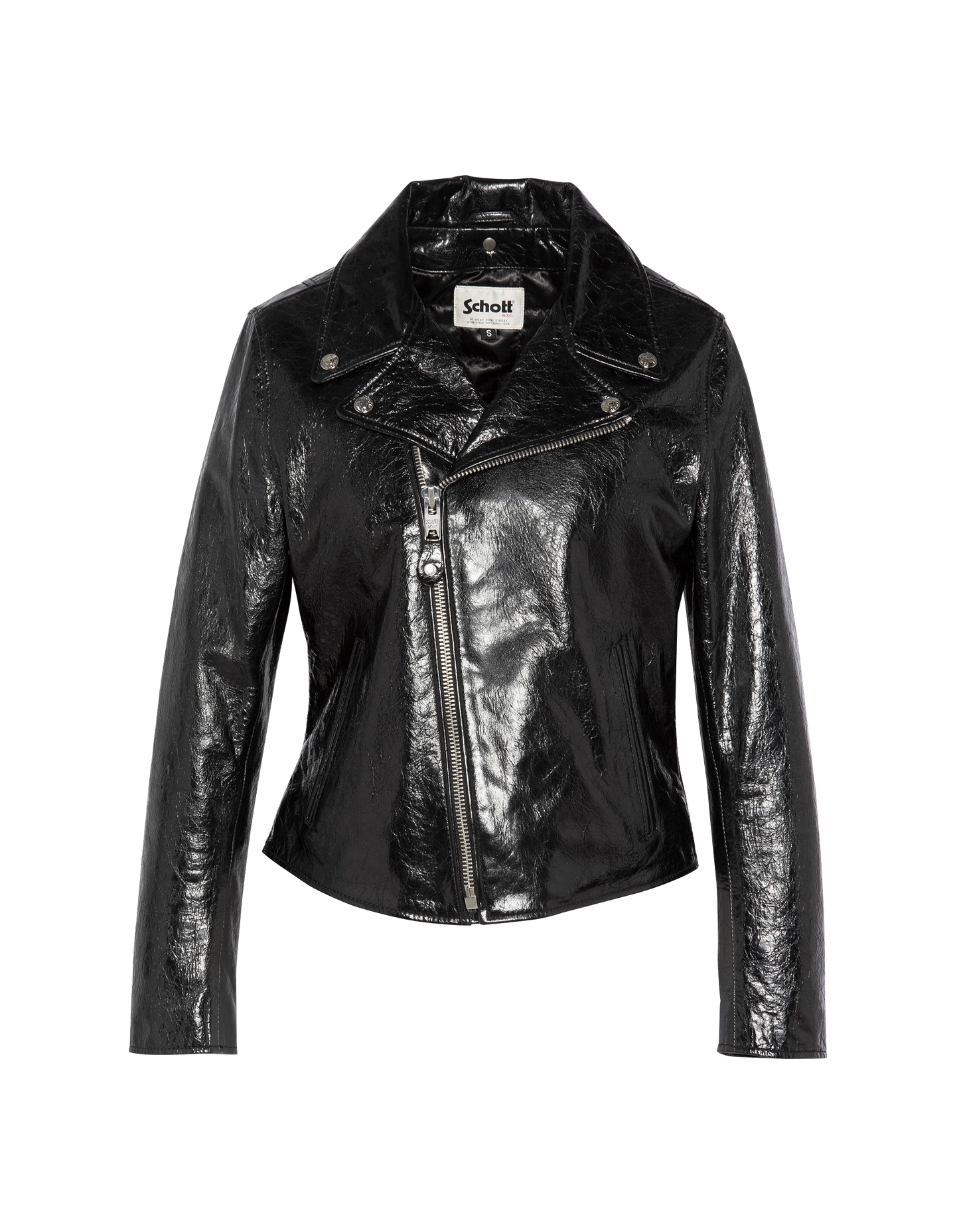 Schwarze Verni Perfecto® Jacke, Lammleder