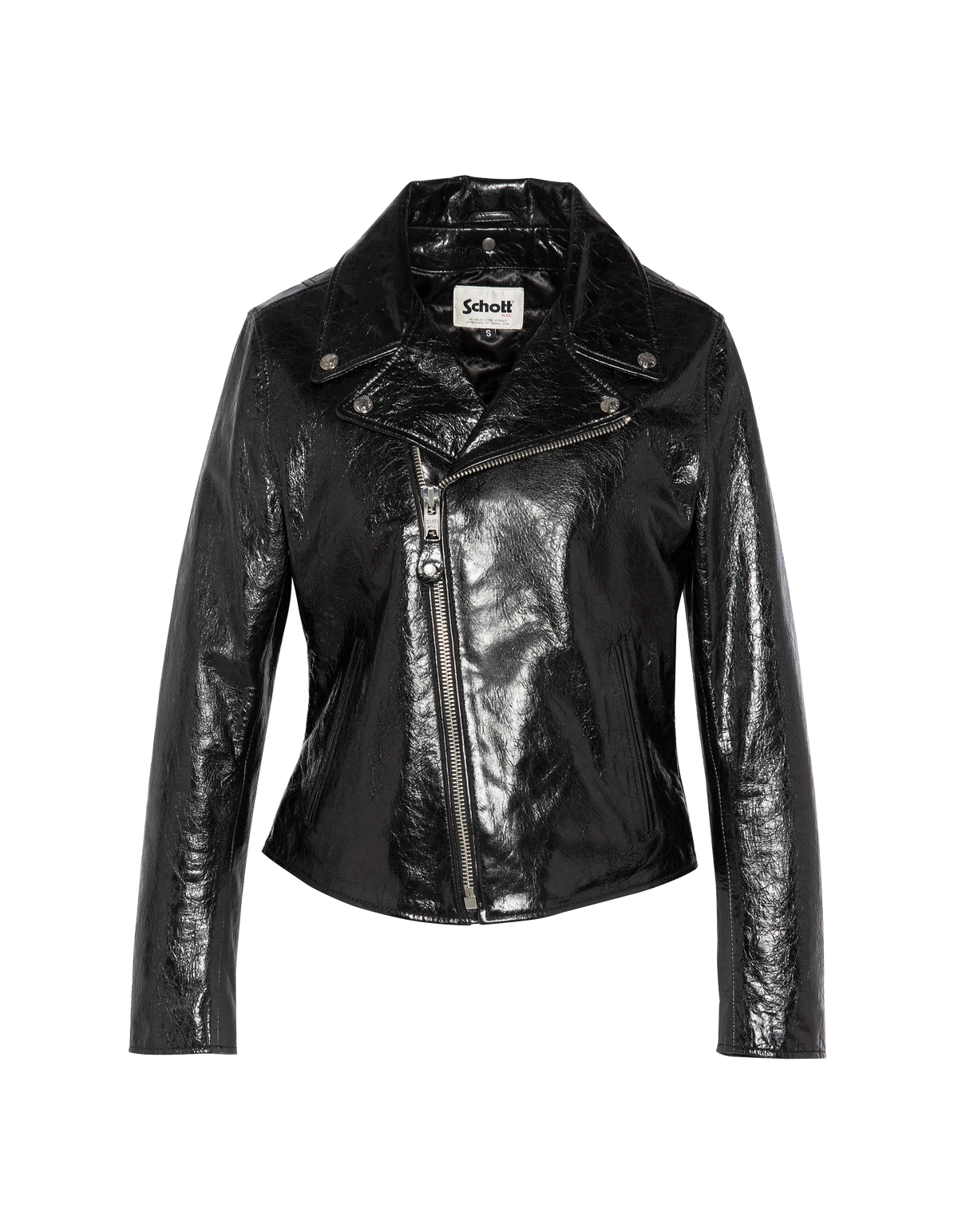 Schott × CRIMIE LAMB LEATHER JACKET Black Varni Perfecto® jacket, lamb leather - lcwaxelle | Schott NYC®