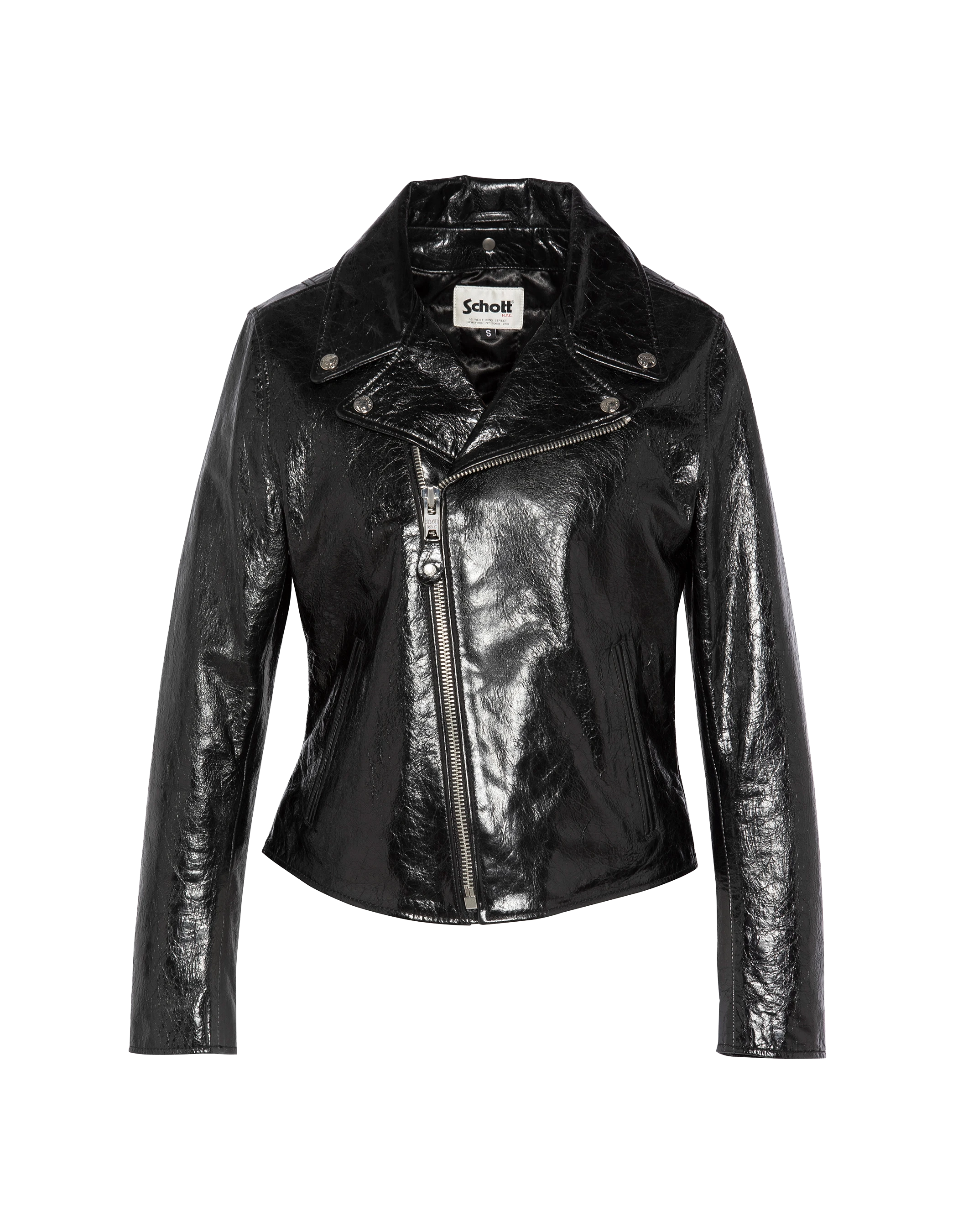 Schwarze Verni Perfecto® Jacke, Lammleder-1