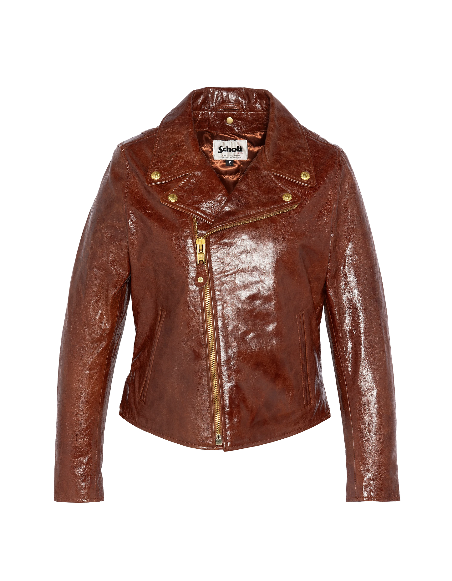 Giacca marrone Varni Perfecto®, pelle di agnello