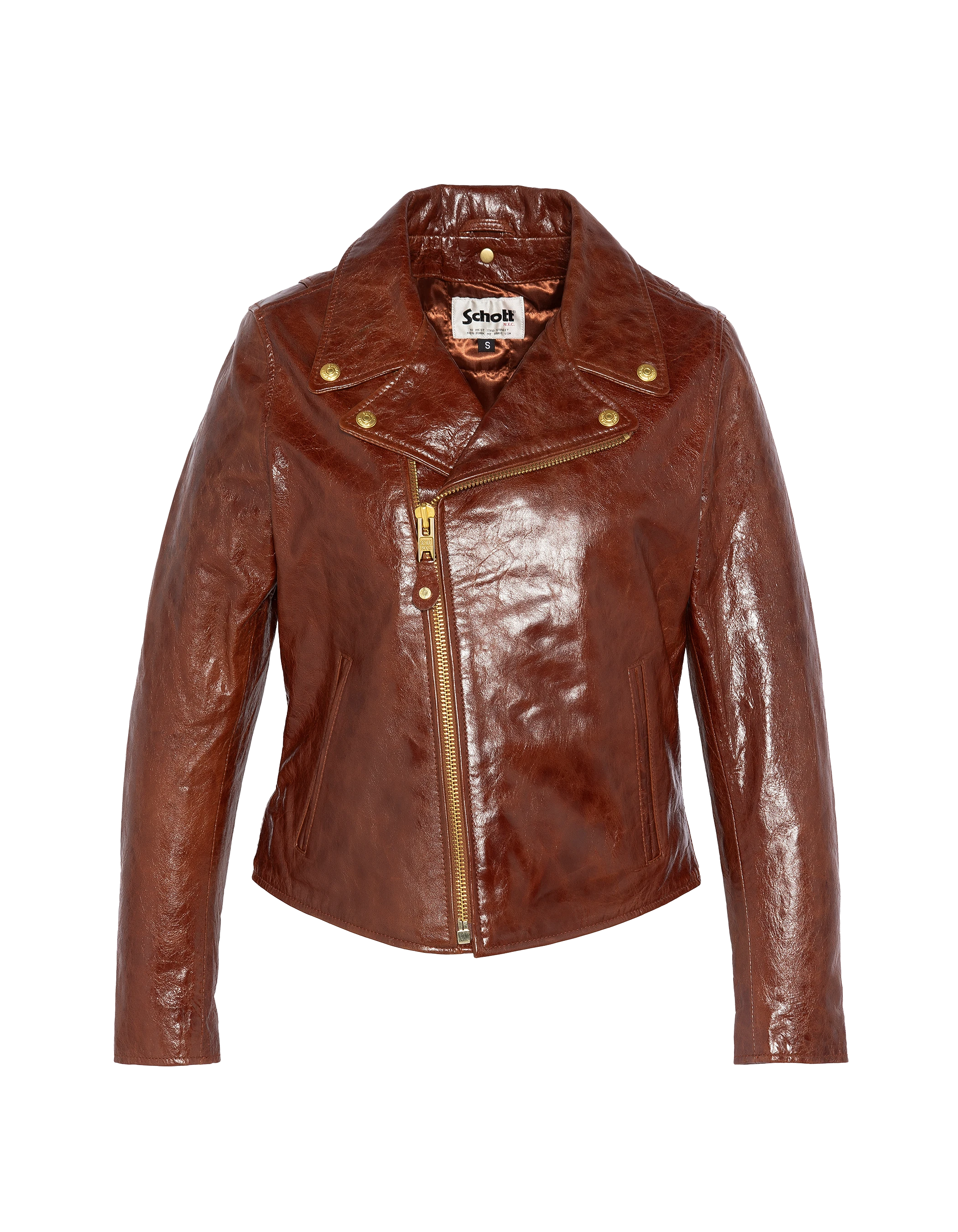 Giacca marrone Varni Perfecto®, pelle di agnello-2