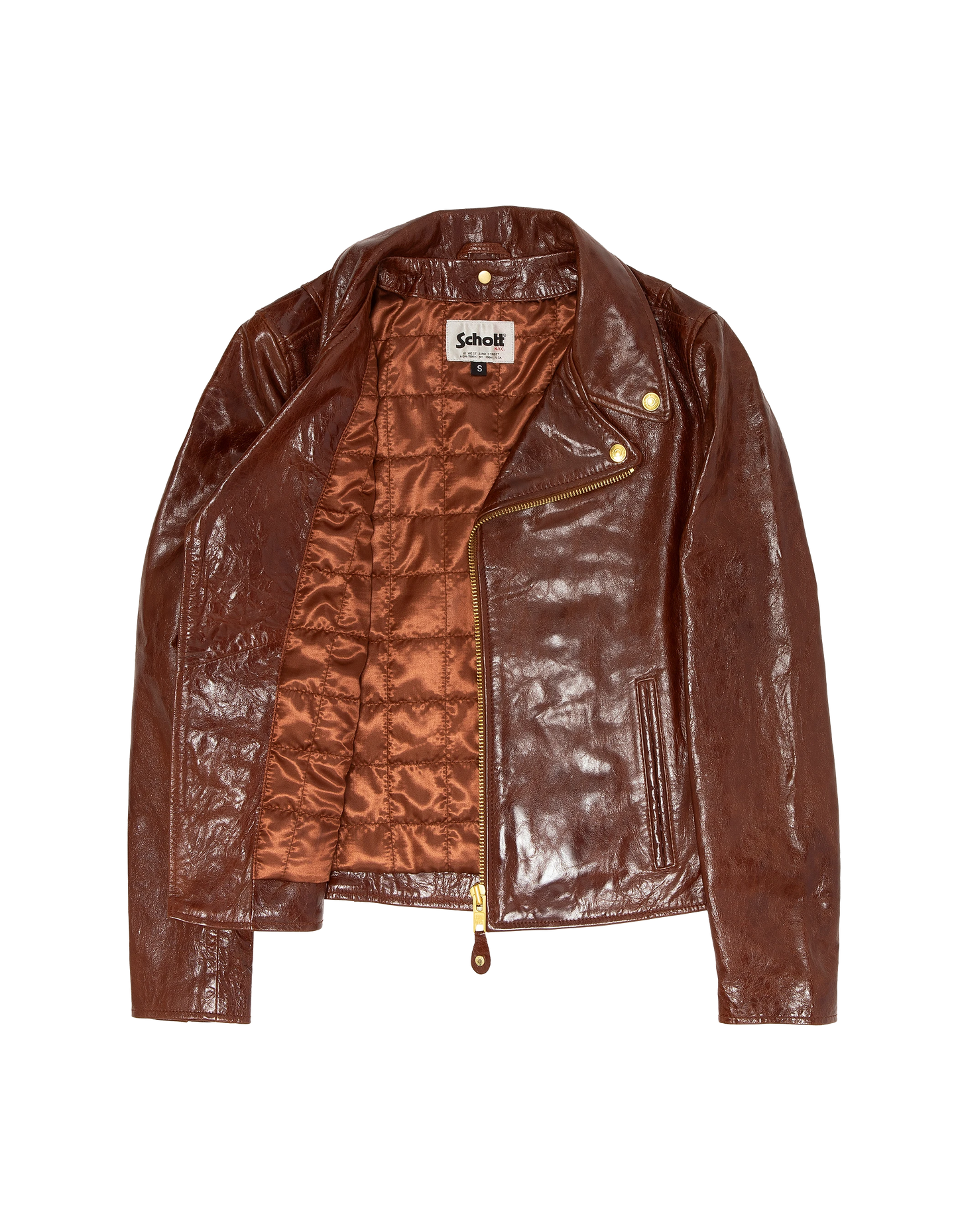 Giacca marrone Varni Perfecto®, pelle di agnello