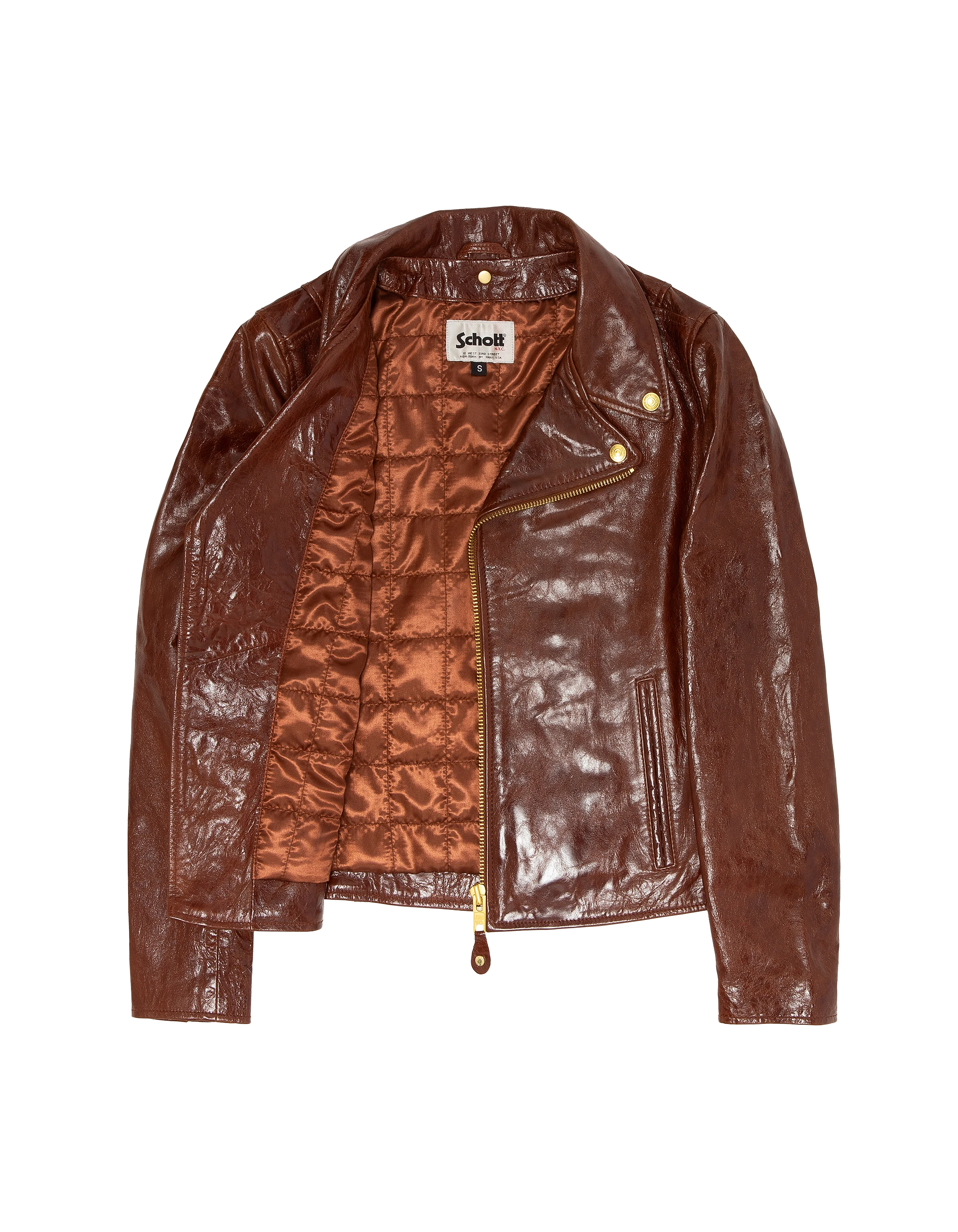 Giacca marrone Varni Perfecto®, pelle di agnello-7