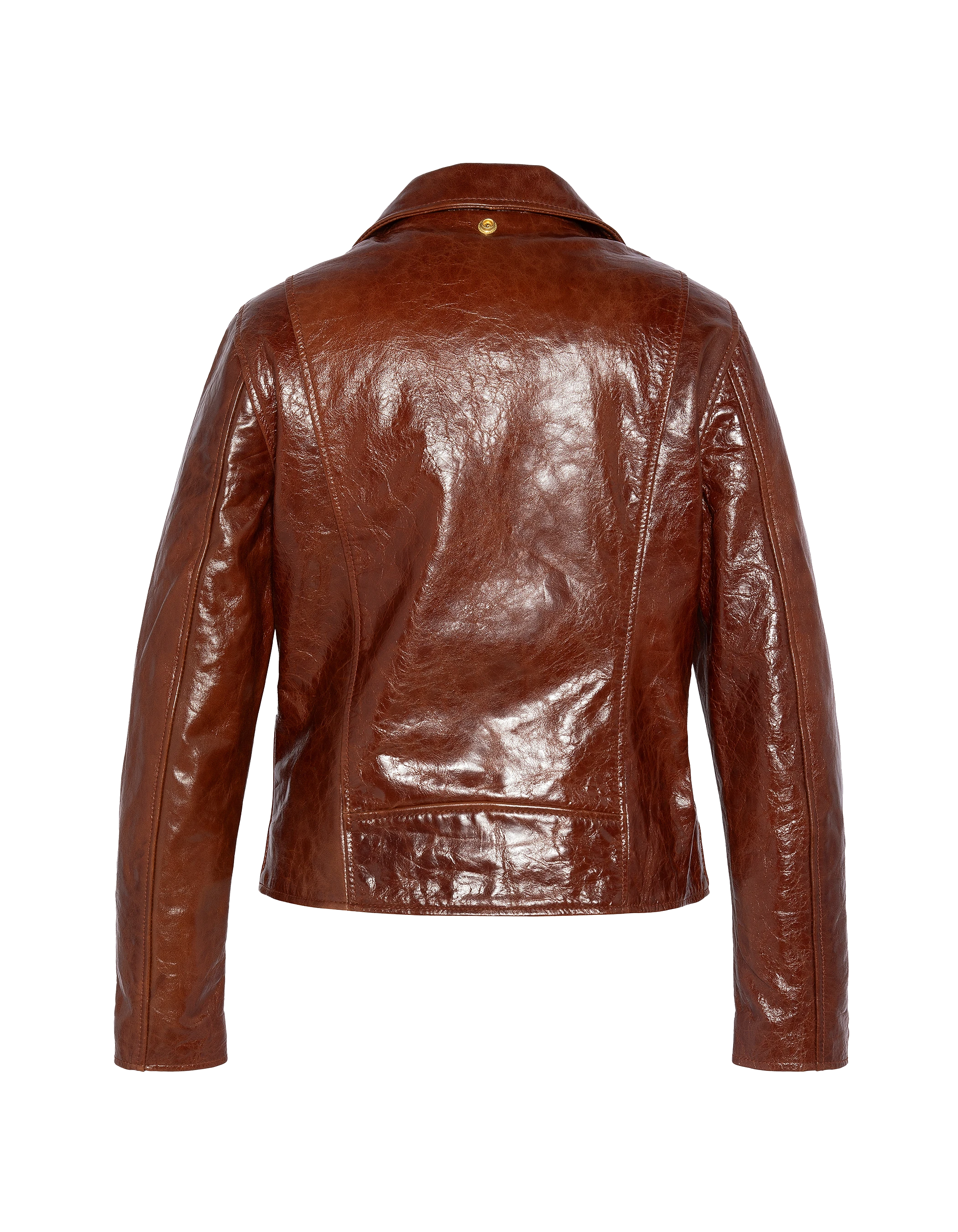 Giacca marrone Varni Perfecto®, pelle di agnello-9