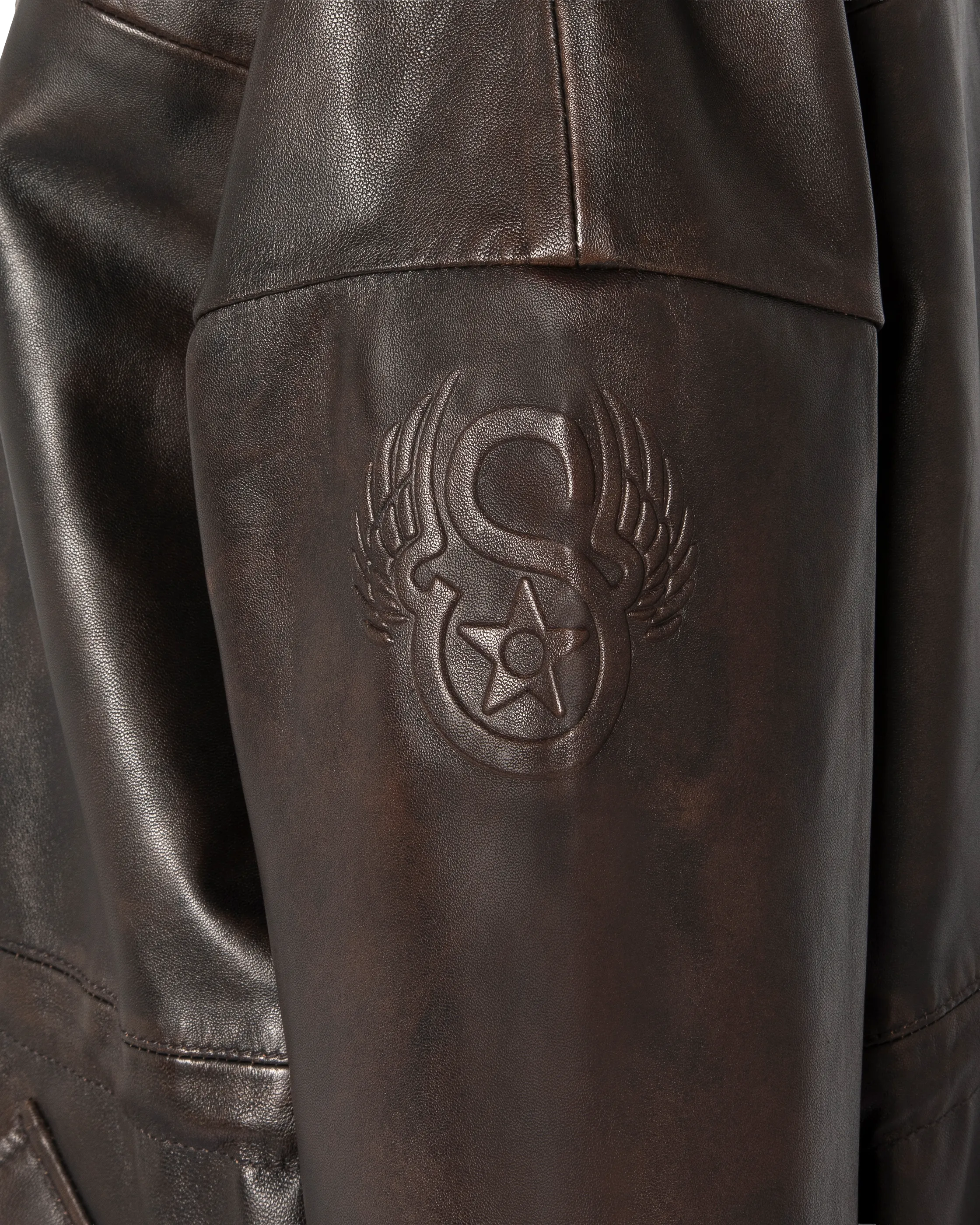 Brauner Retro-Mantel, Lammfell-10