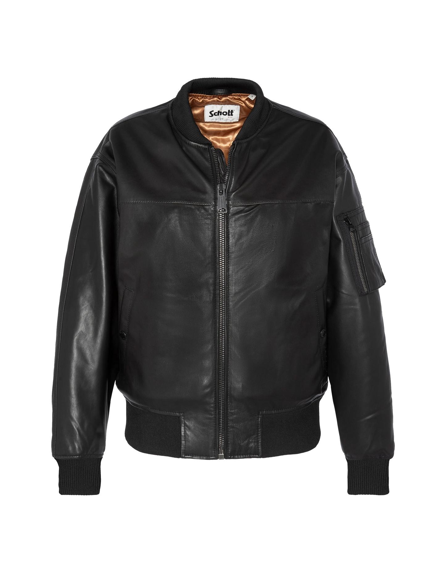 Bombardiere nero, pelle di agnello