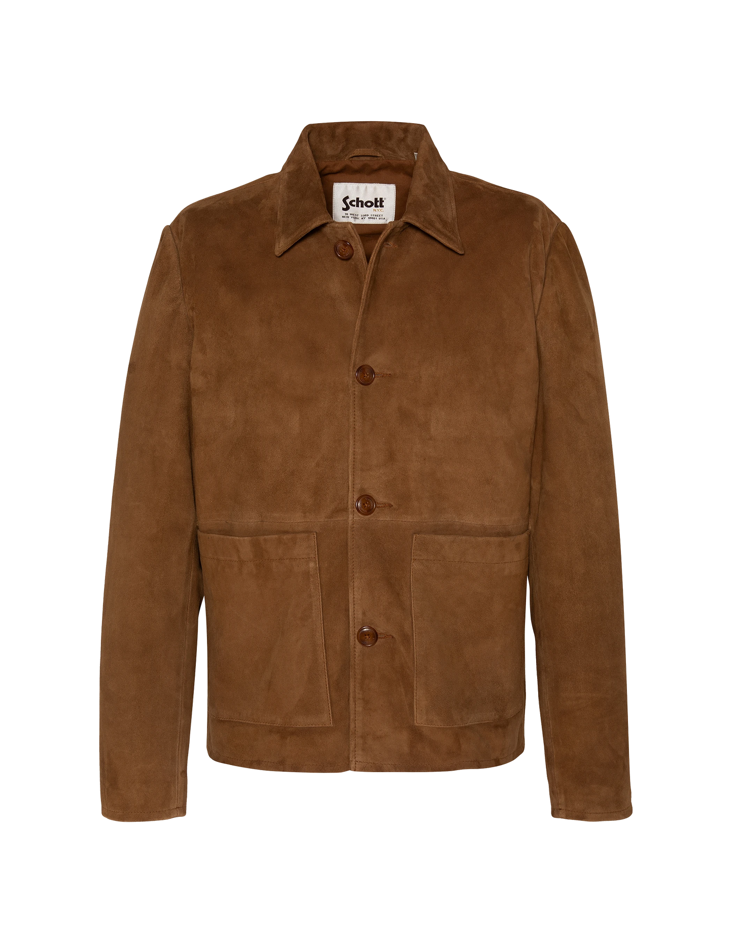 Rust western jacket, goat suede