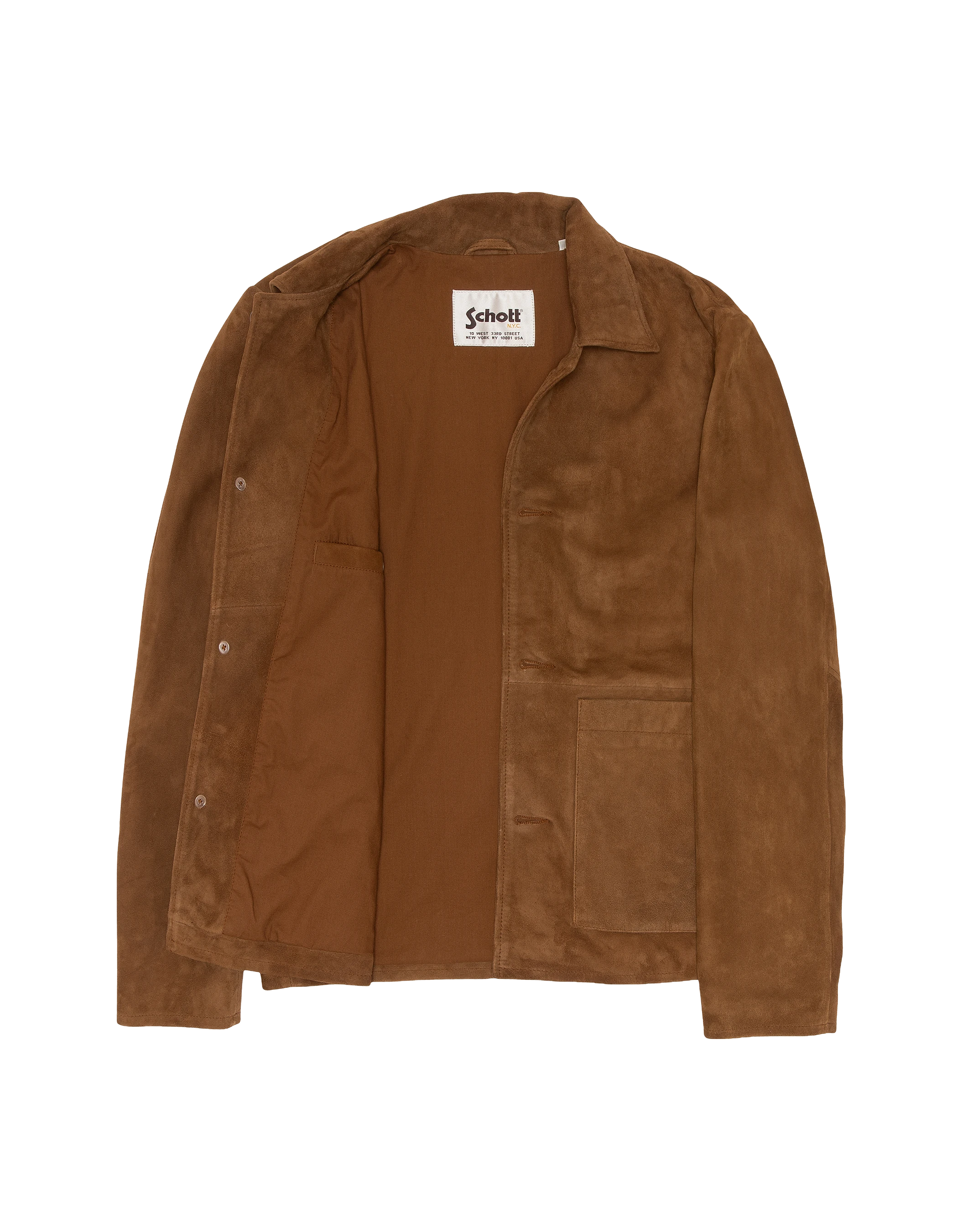 Rust western jacket, goat suede-7
