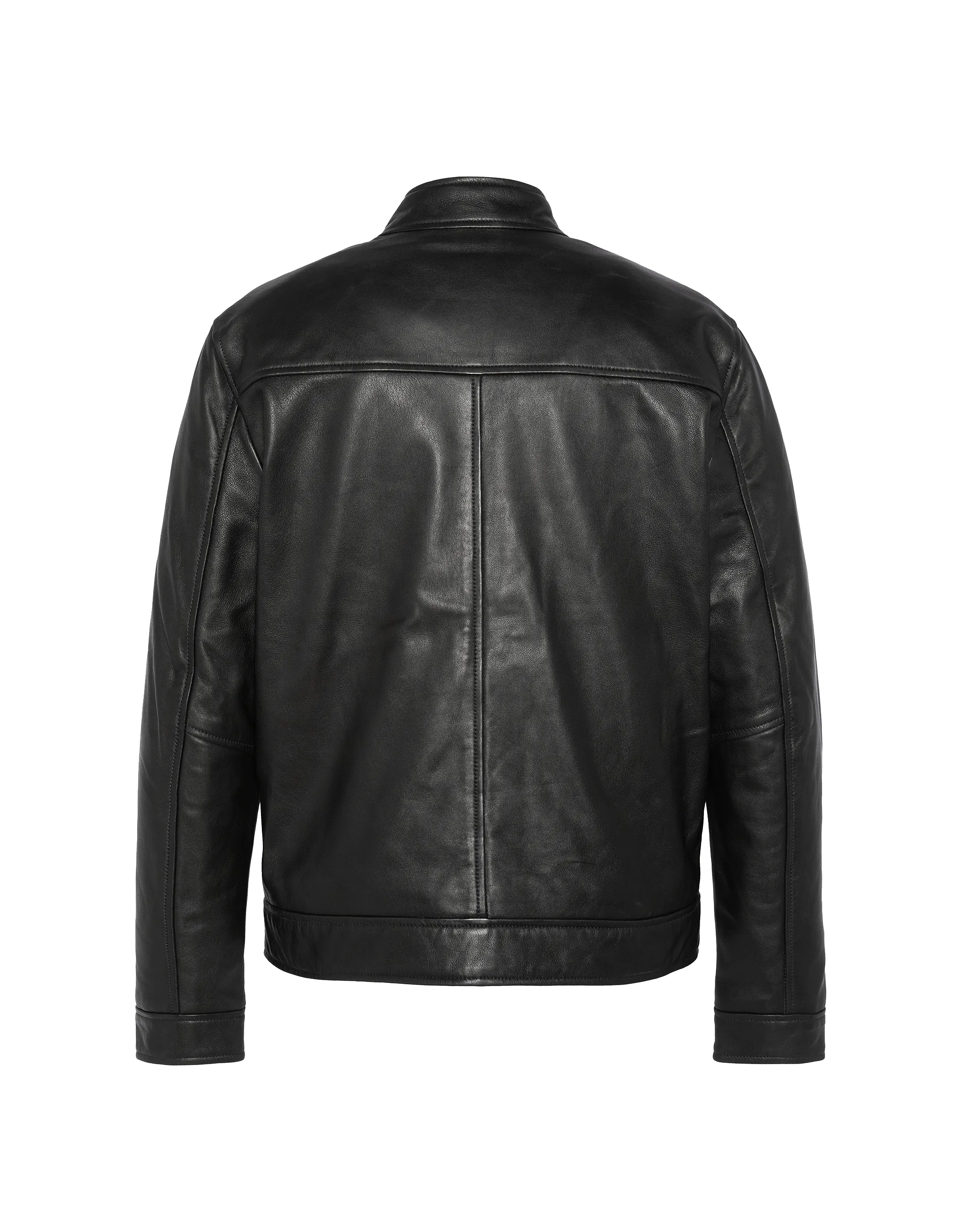 Black biker jacket, lambskin leather - LCWILLIAM | Schott NYC®
