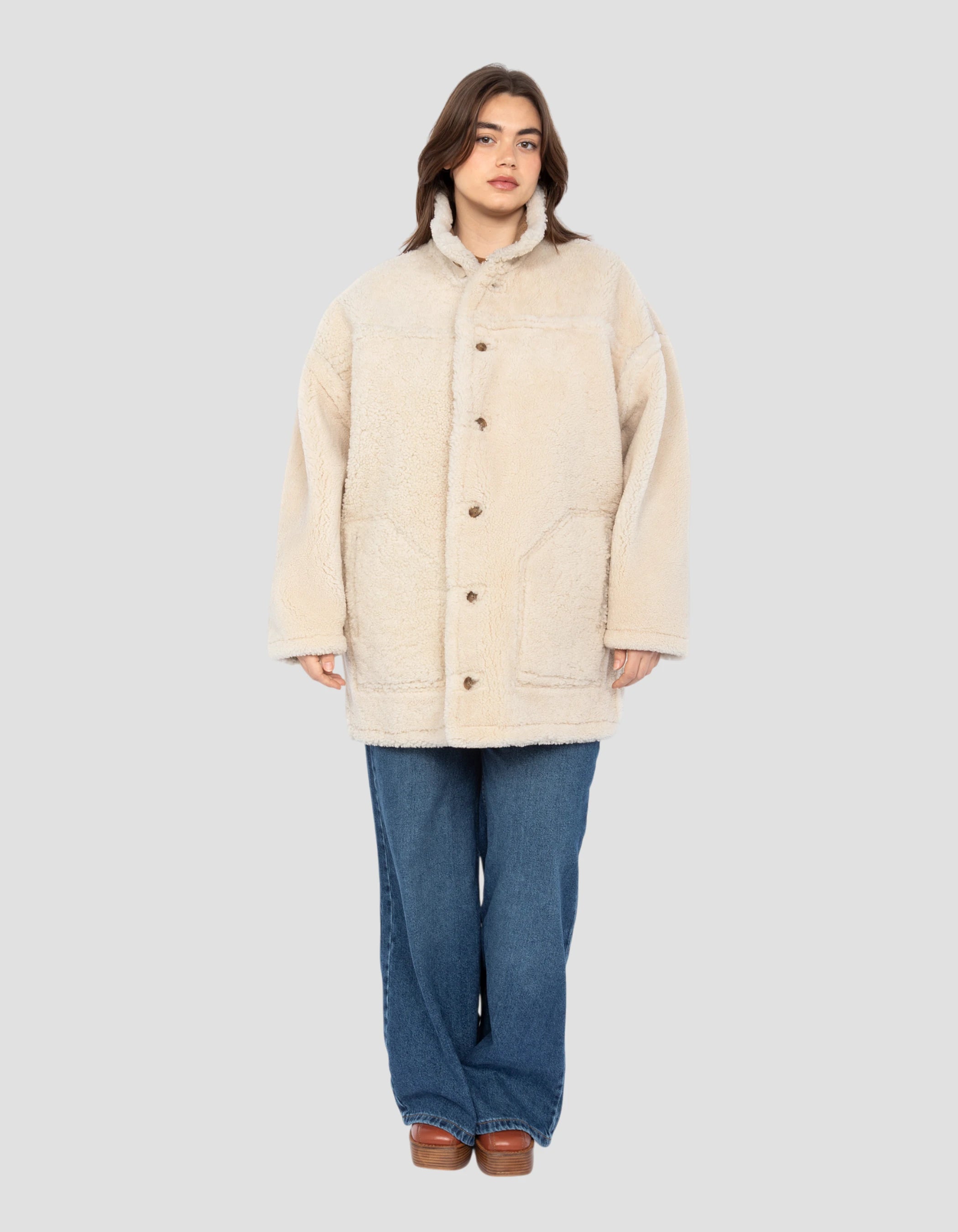 Manteau matelassé long en Téflon pour femmes en Marron Manteau matelassé long en Téflon pour femmes en Marron