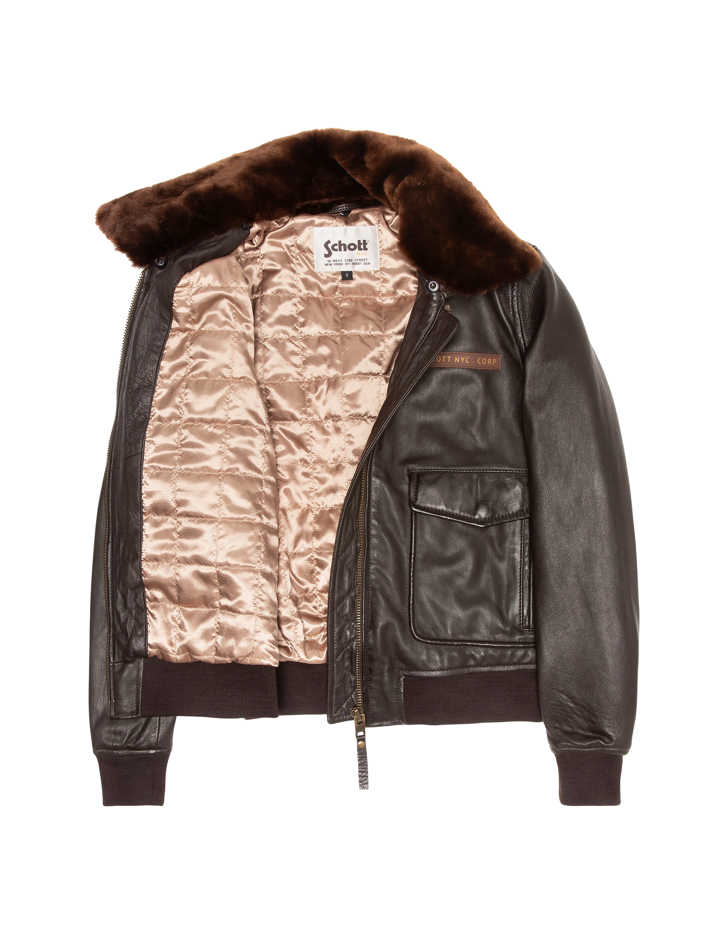 Dunkelbraune flexible Pilotenjacke, gewaschenes Lammleder