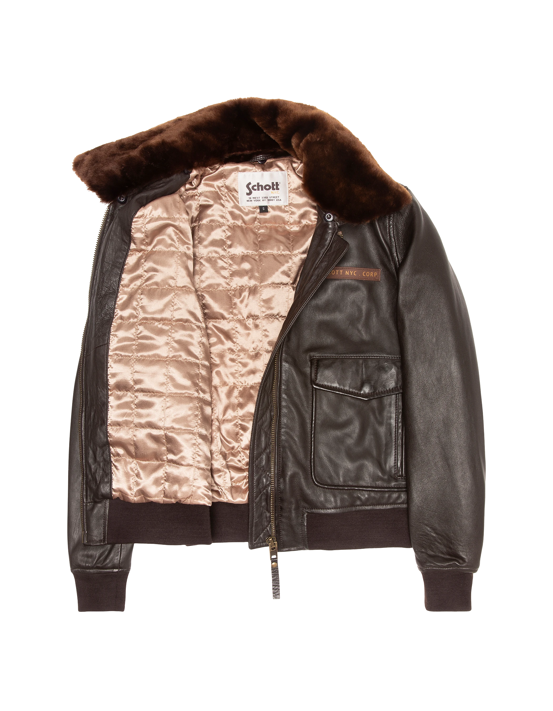 Dunkelbraune flexible Pilotenjacke, gewaschenes Lammleder-9