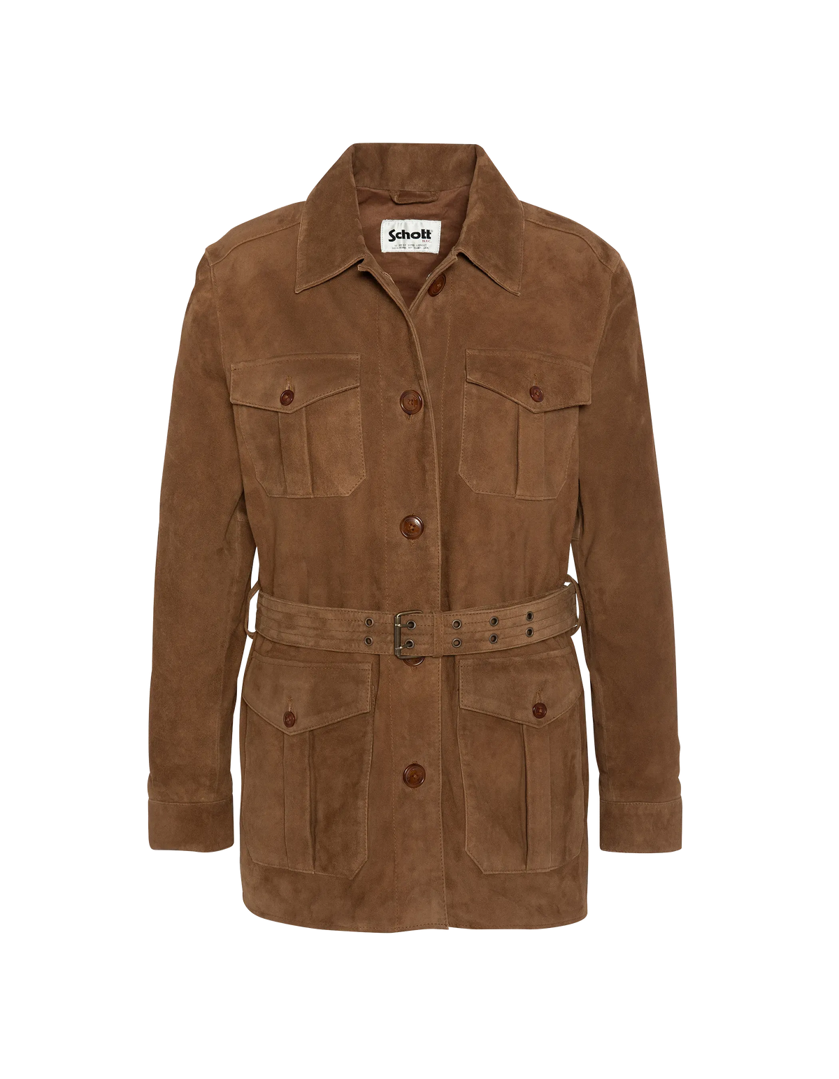 Saharan Goat Caramel saharan jacket, goat suede - LCWMERYL | Schott NYC®