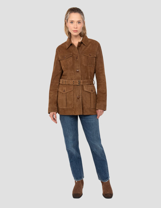 Saharienne caramel, chèvre velours