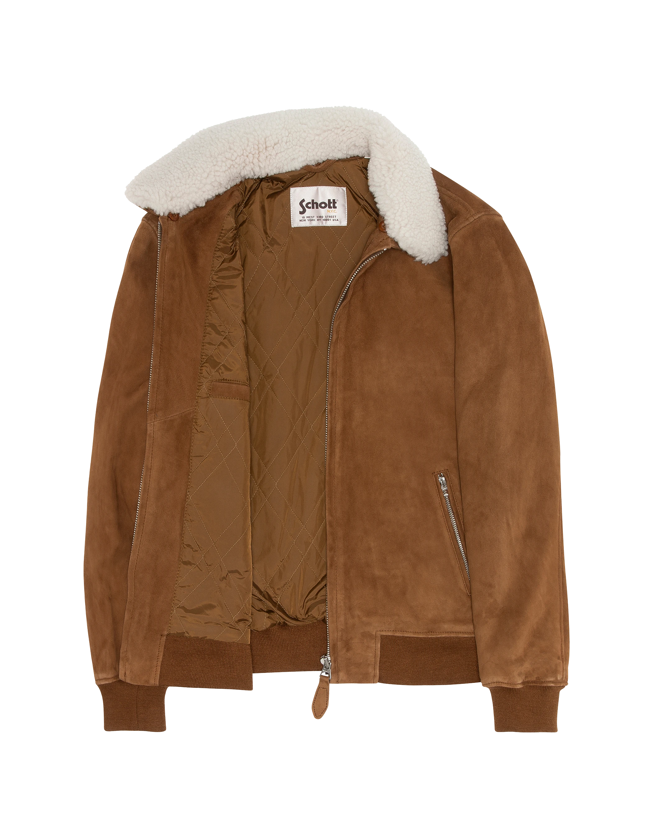 Giacca casual ruggine con colletto di pecora rimovibile, capra di velluto-6