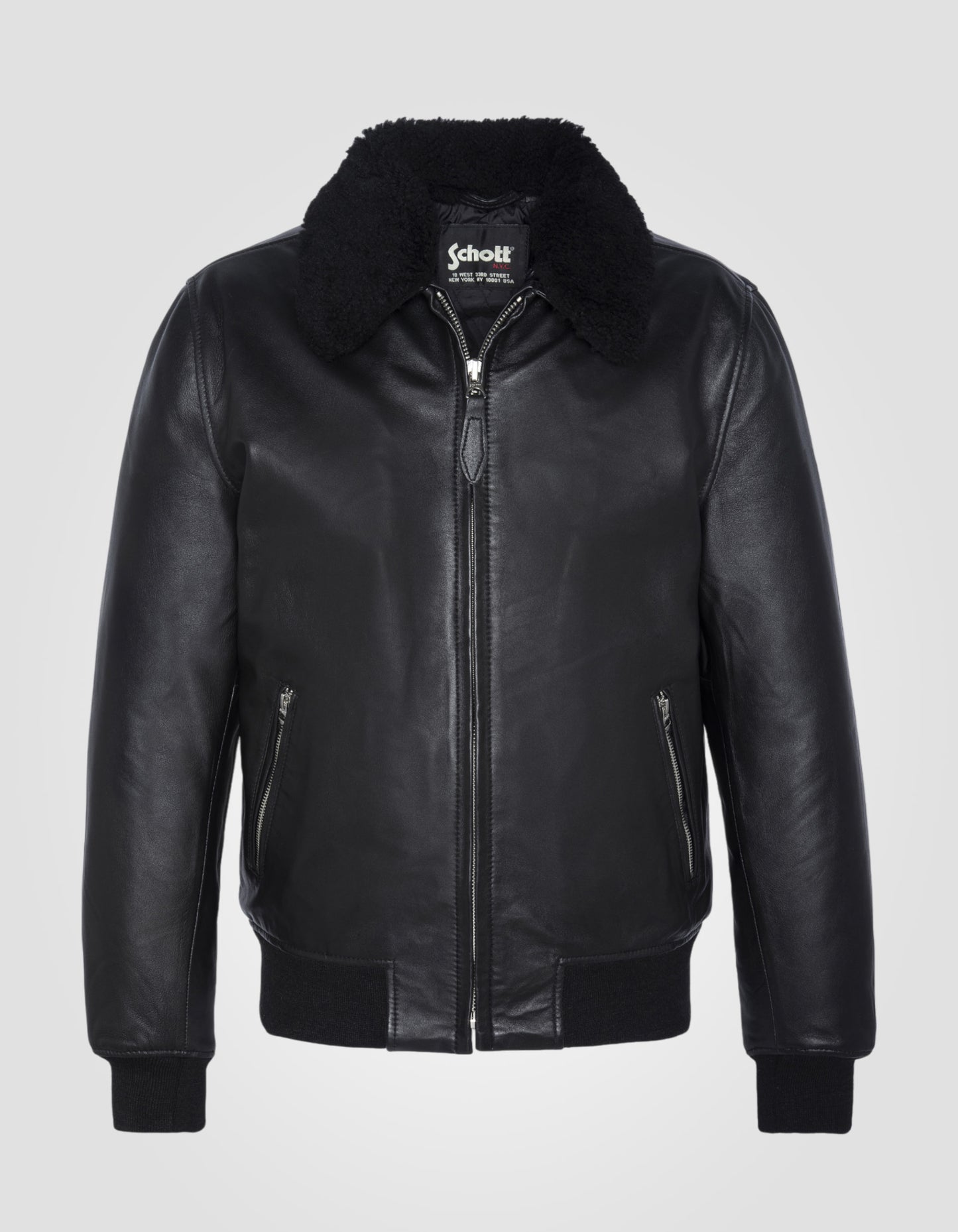 Blouson casual, cuir d'agneau