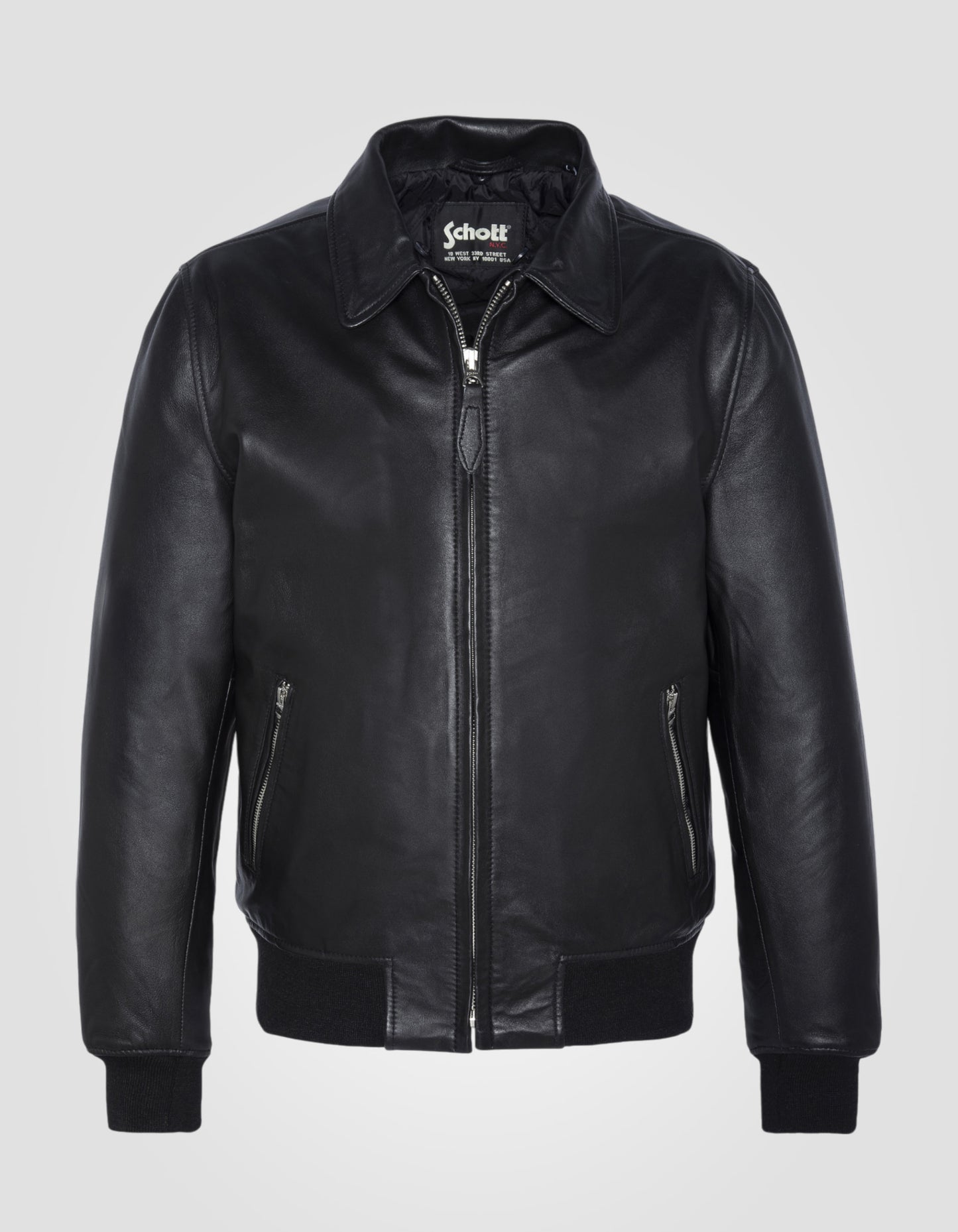 Blouson casual, cuir d'agneau
