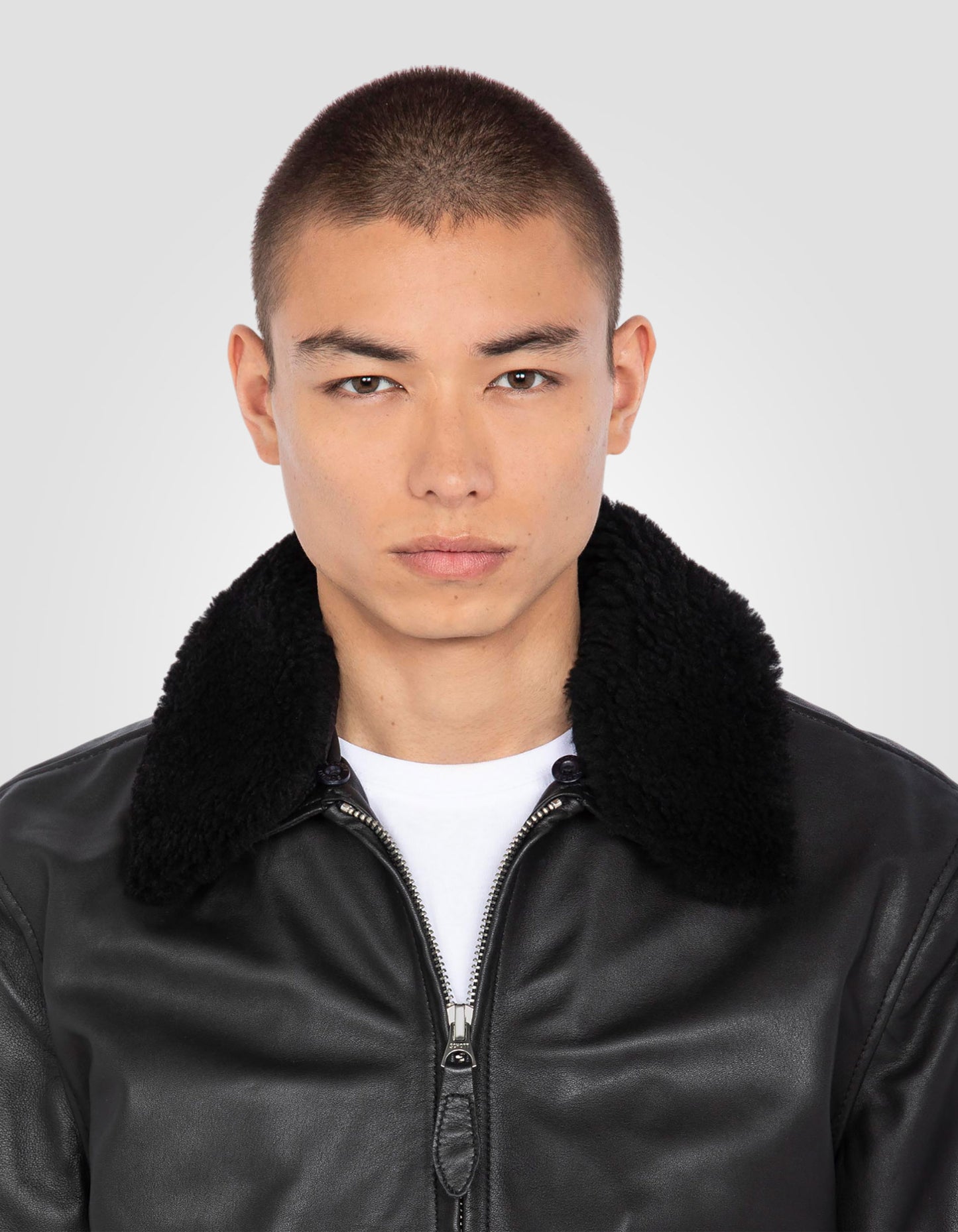 Blouson casual, cuir d'agneau