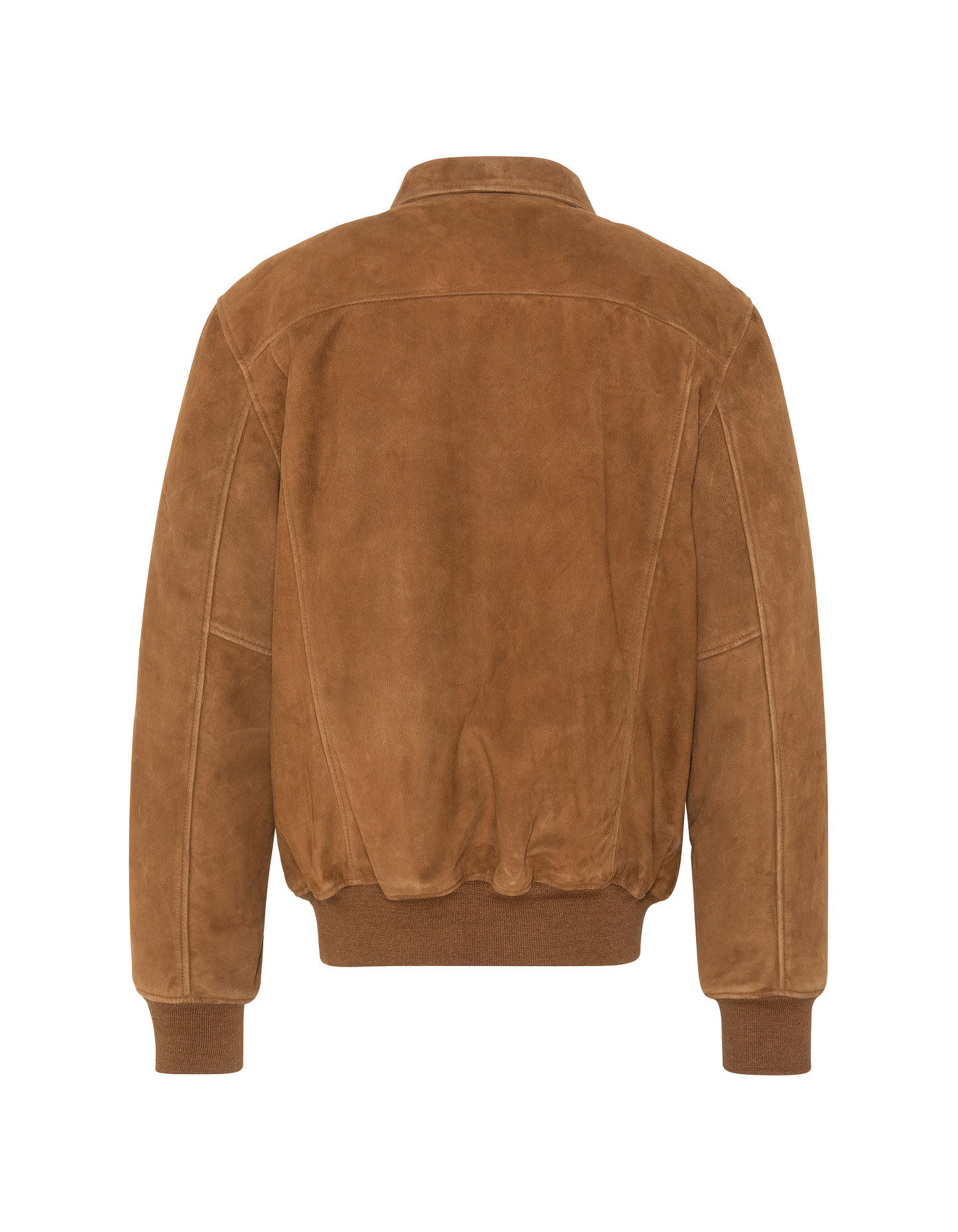 Rust casual jacket, leather goat suede