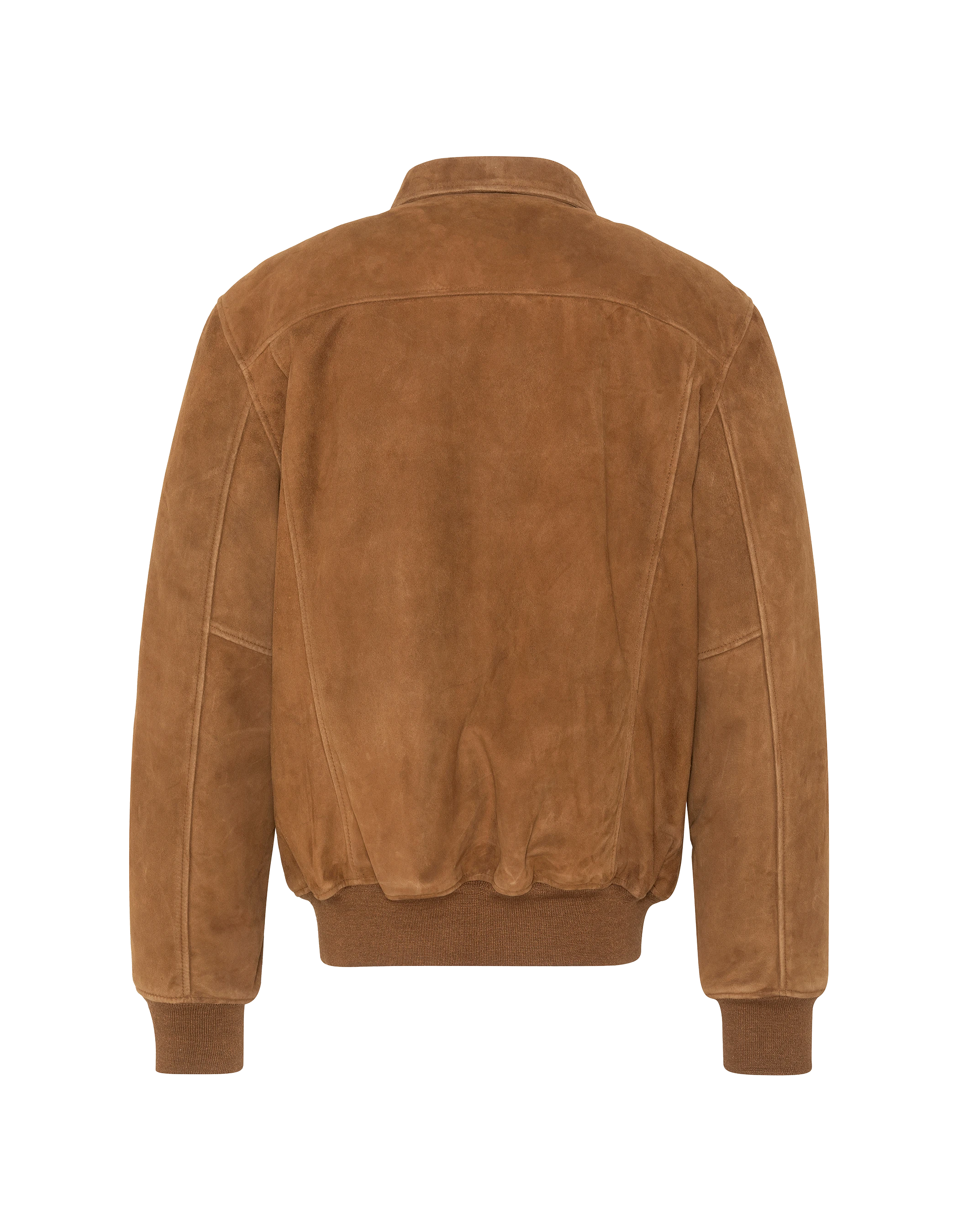 Rust casual jacket, leather goat suede-2