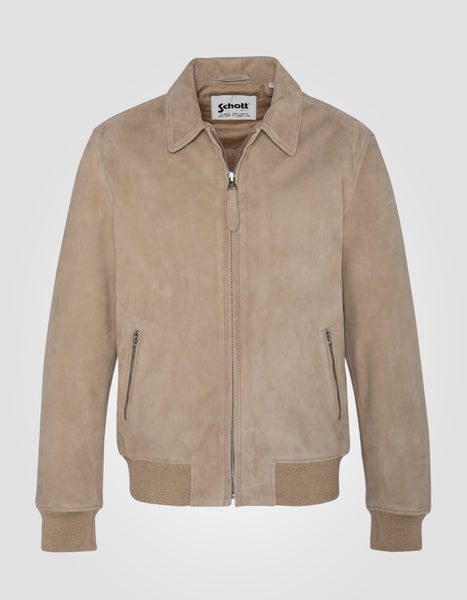 Aliy　schott シープスキンジャケット ベージュ lcyaless__beige-final-