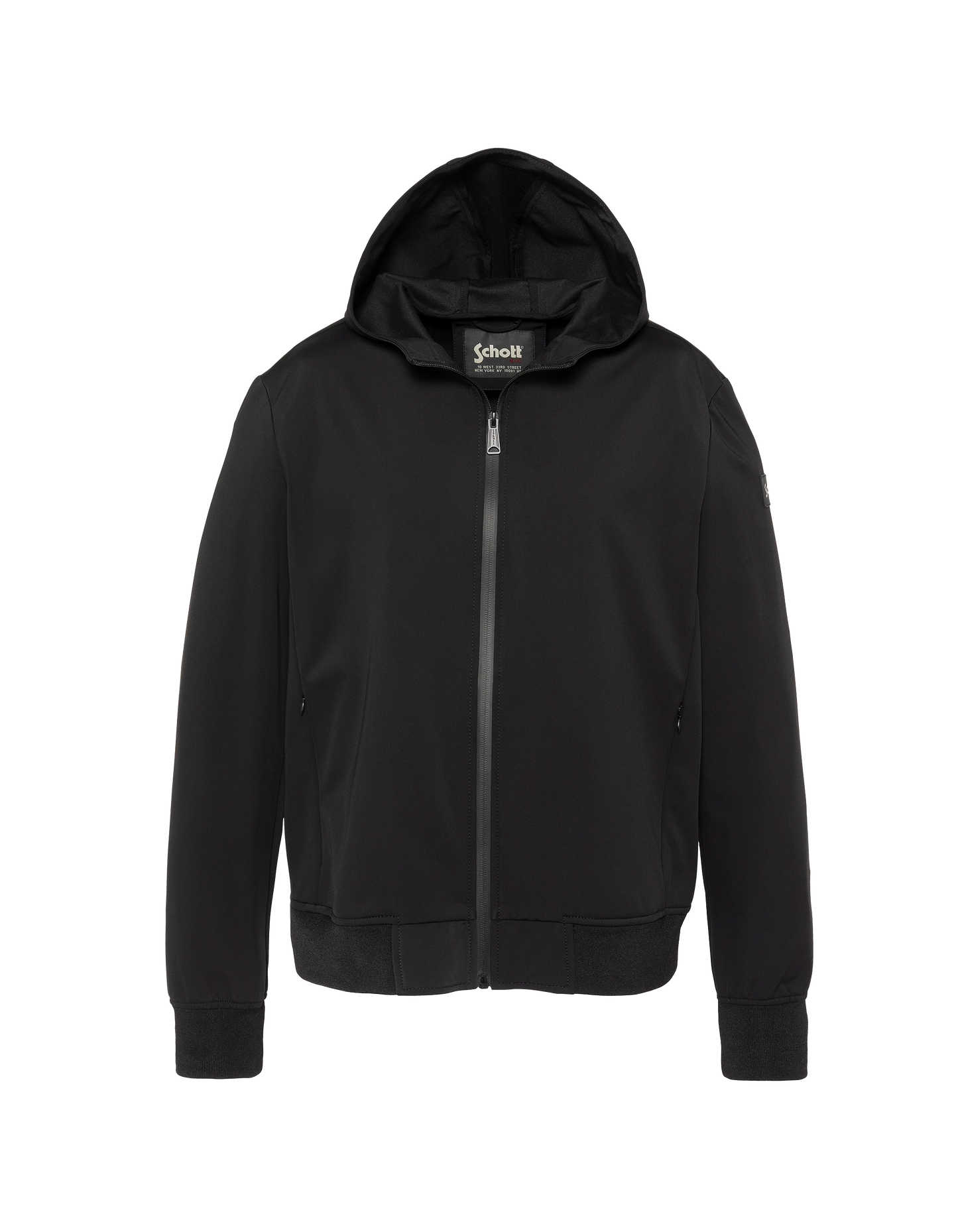 Blouson technique noir à capuche