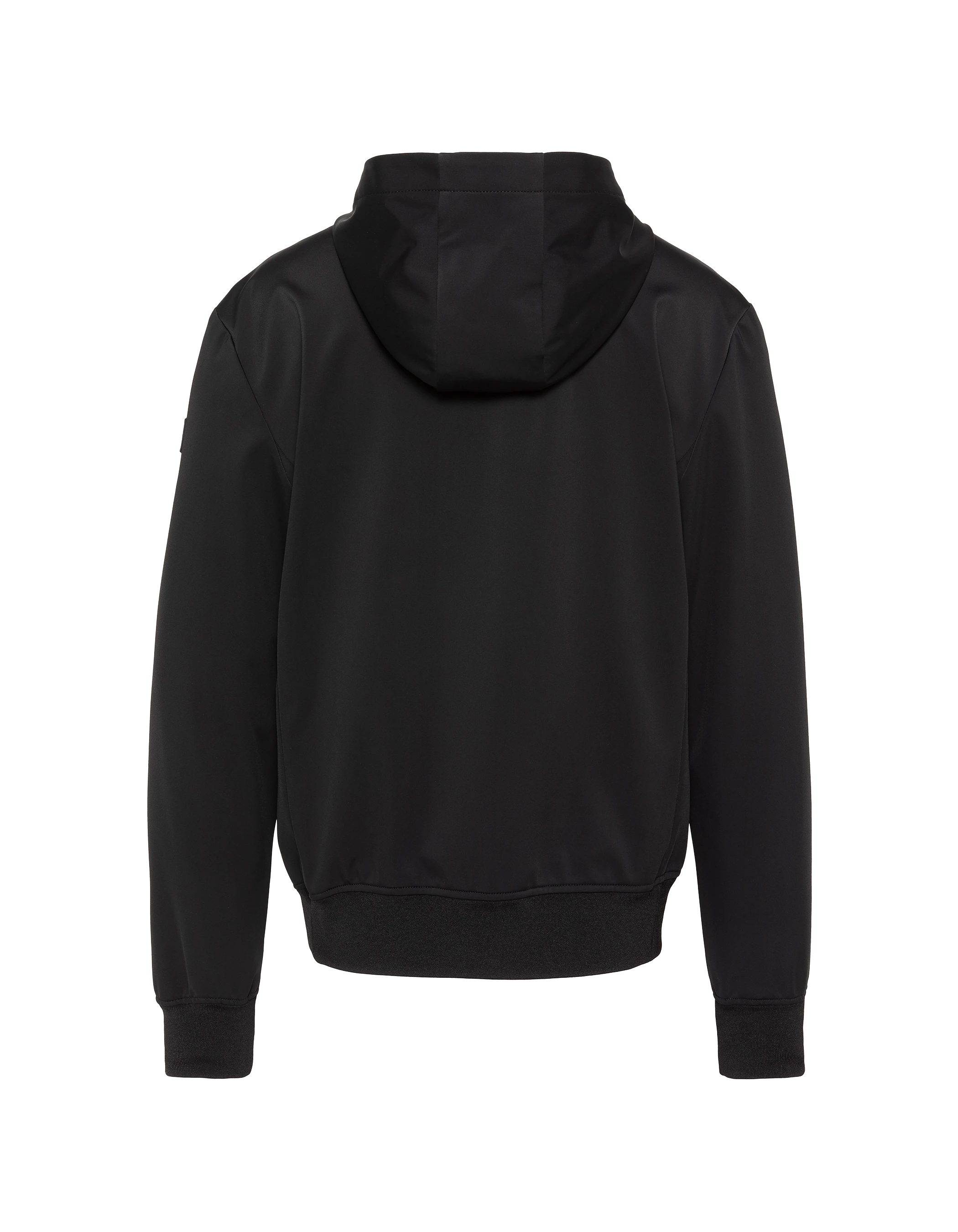 Blouson technique noir à capuche-2