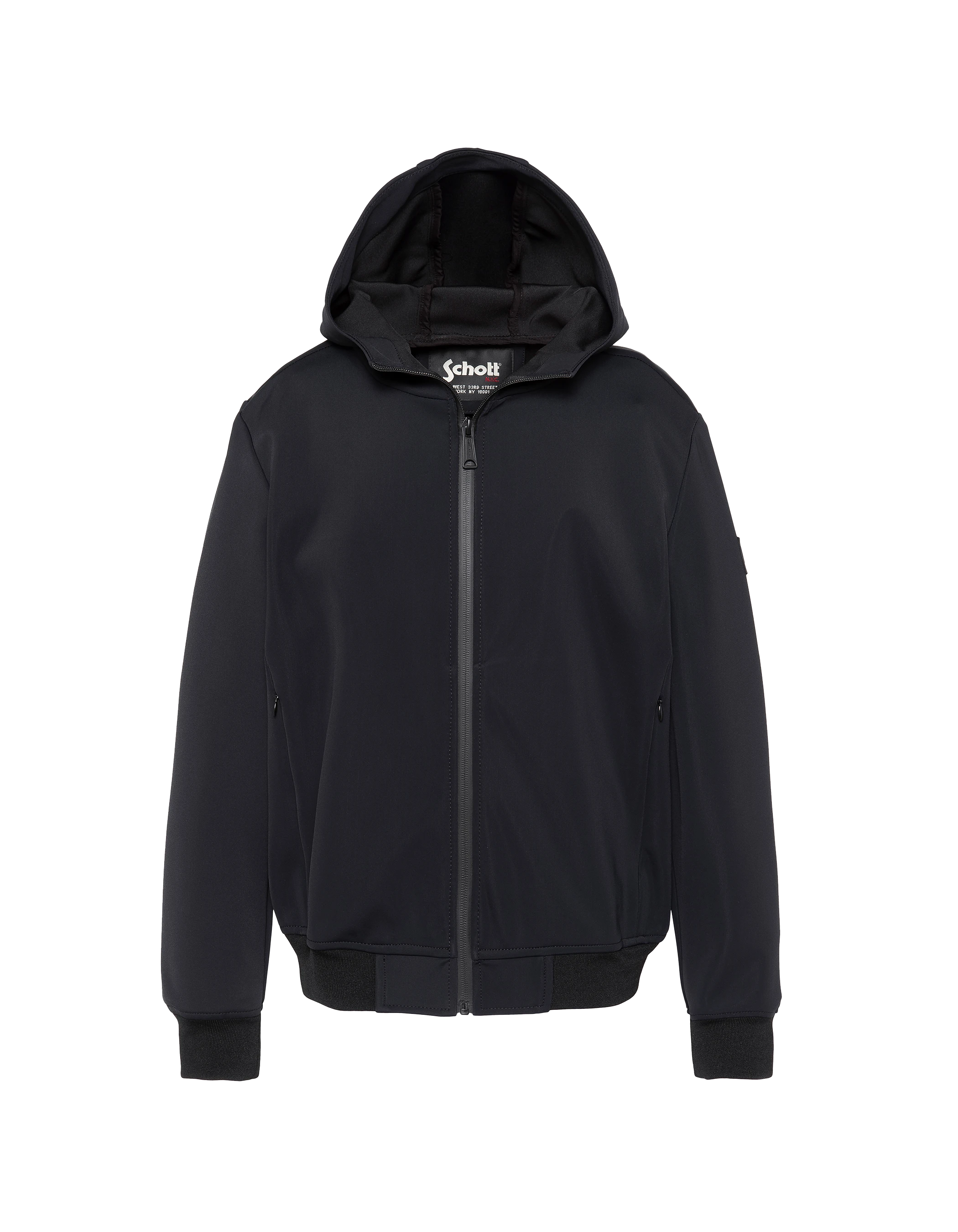 Blouson technique bleu marine à capuche enfant-2