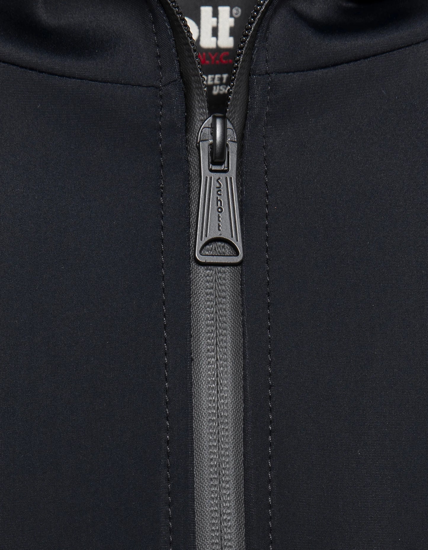 Blouson technique bleu marine à capuche enfant