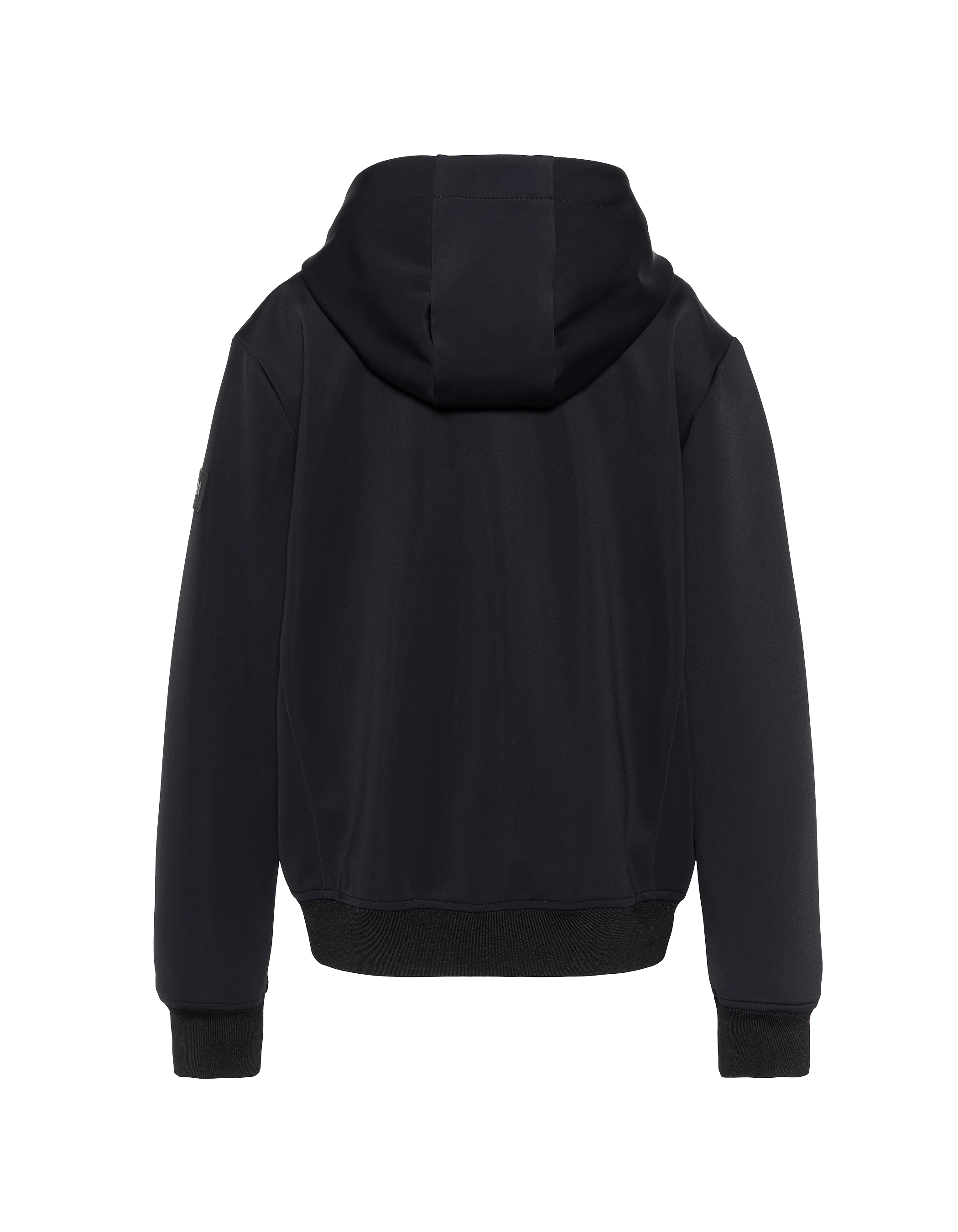 Blouson technique bleu marine à capuche enfant-7