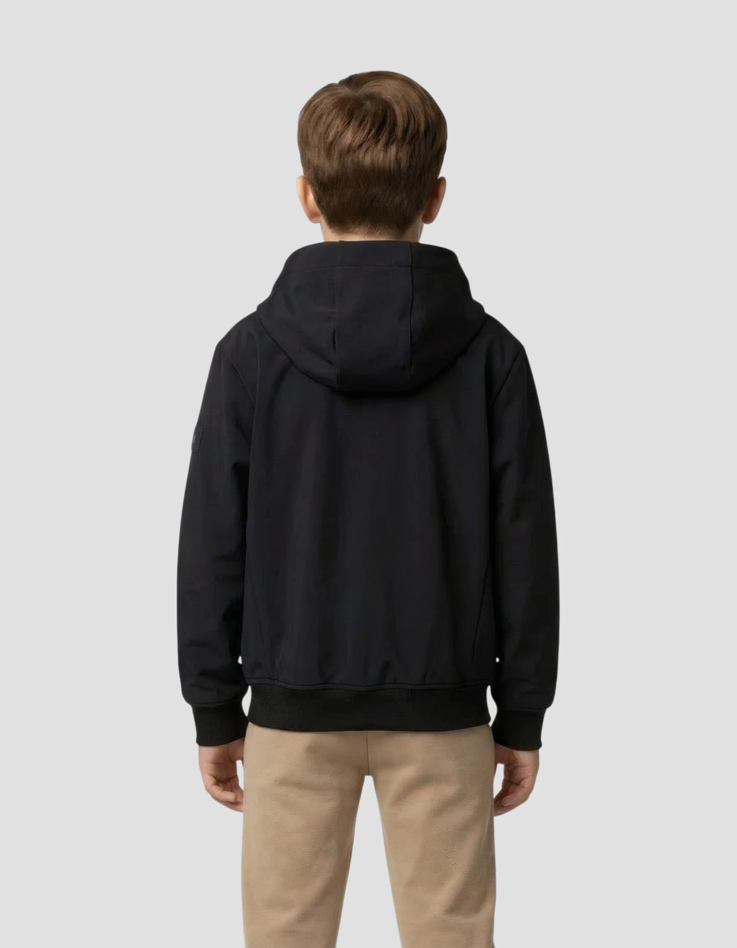Blouson technique bleu marine à capuche enfant