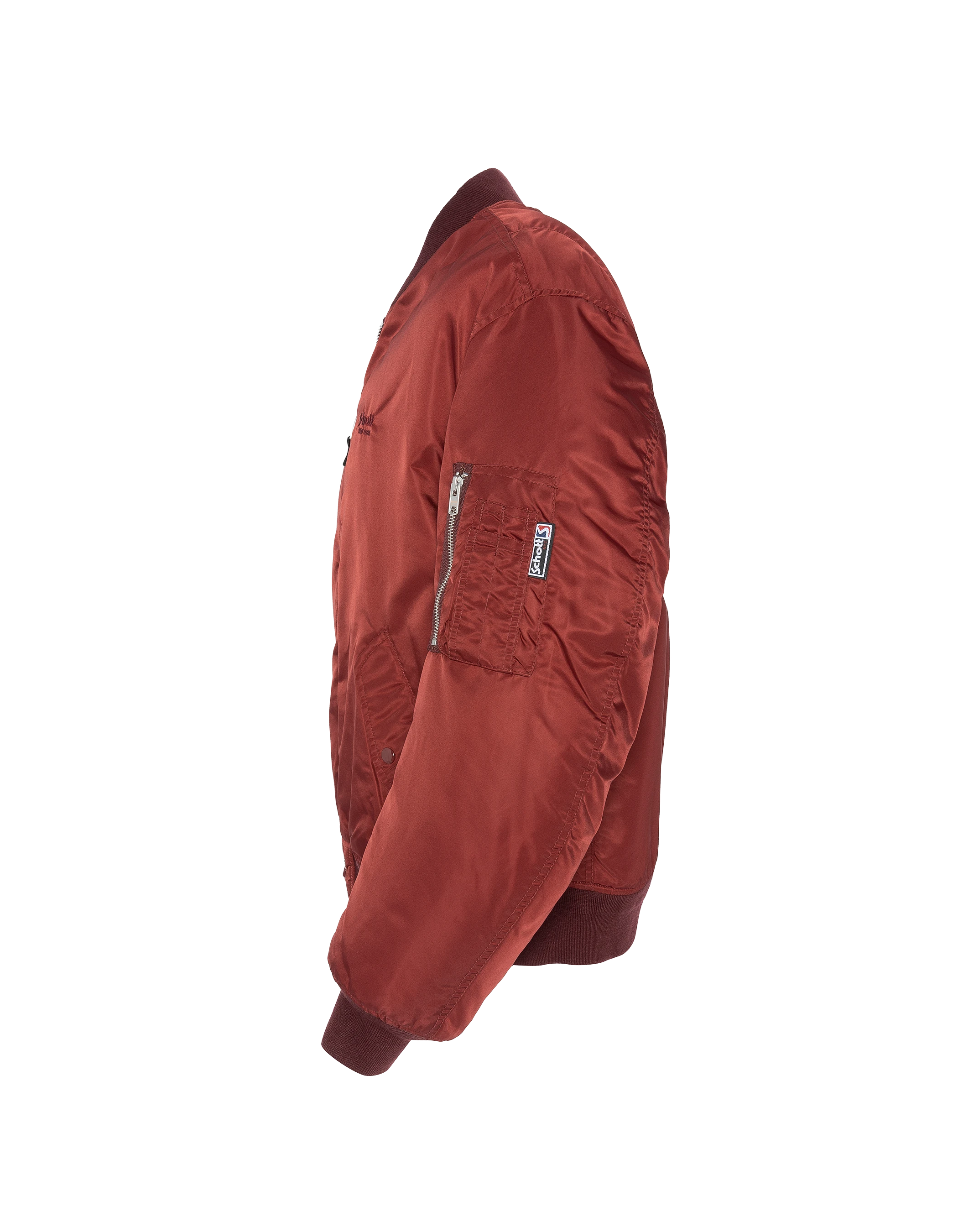 Bomber MA-1 lavé cordovan en nylon recyclé, coupe confort-3