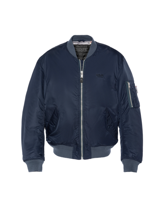 Bomber ma -1 90's dark bordeaux in recycled nylon, oversized cut