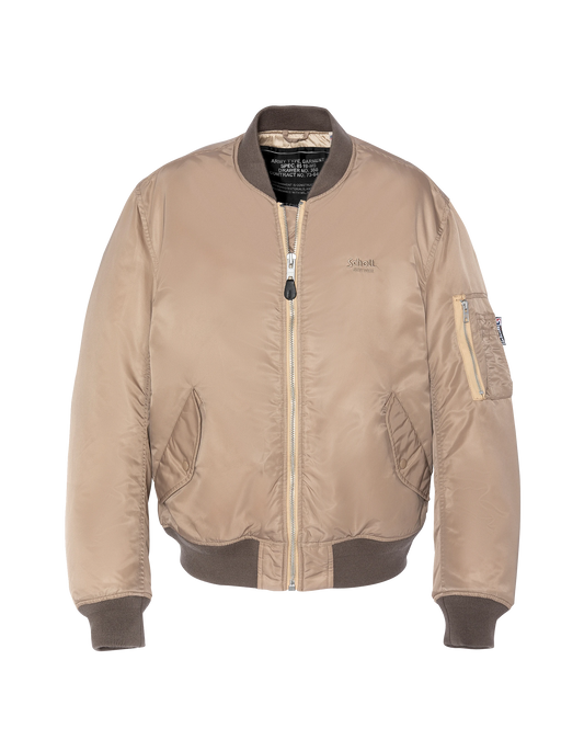 Bomber MA-1 lavé désert en nylon recyclé, coupe confort