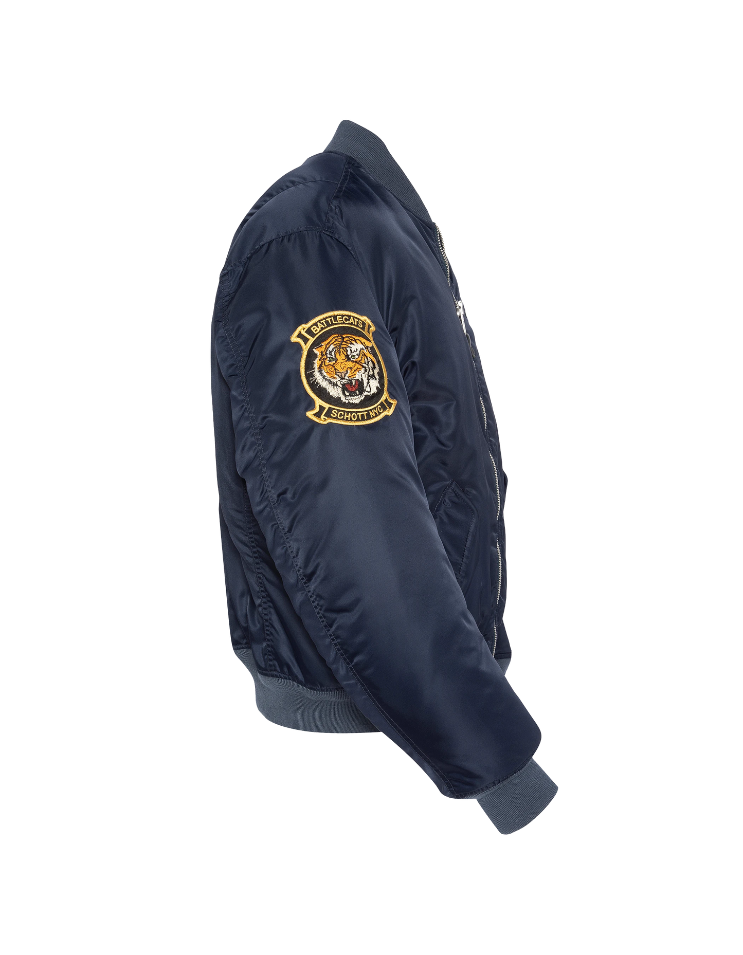 Bomber MA-1 Dark Navy gewaschener Typ Suka in recyceltem Nylon