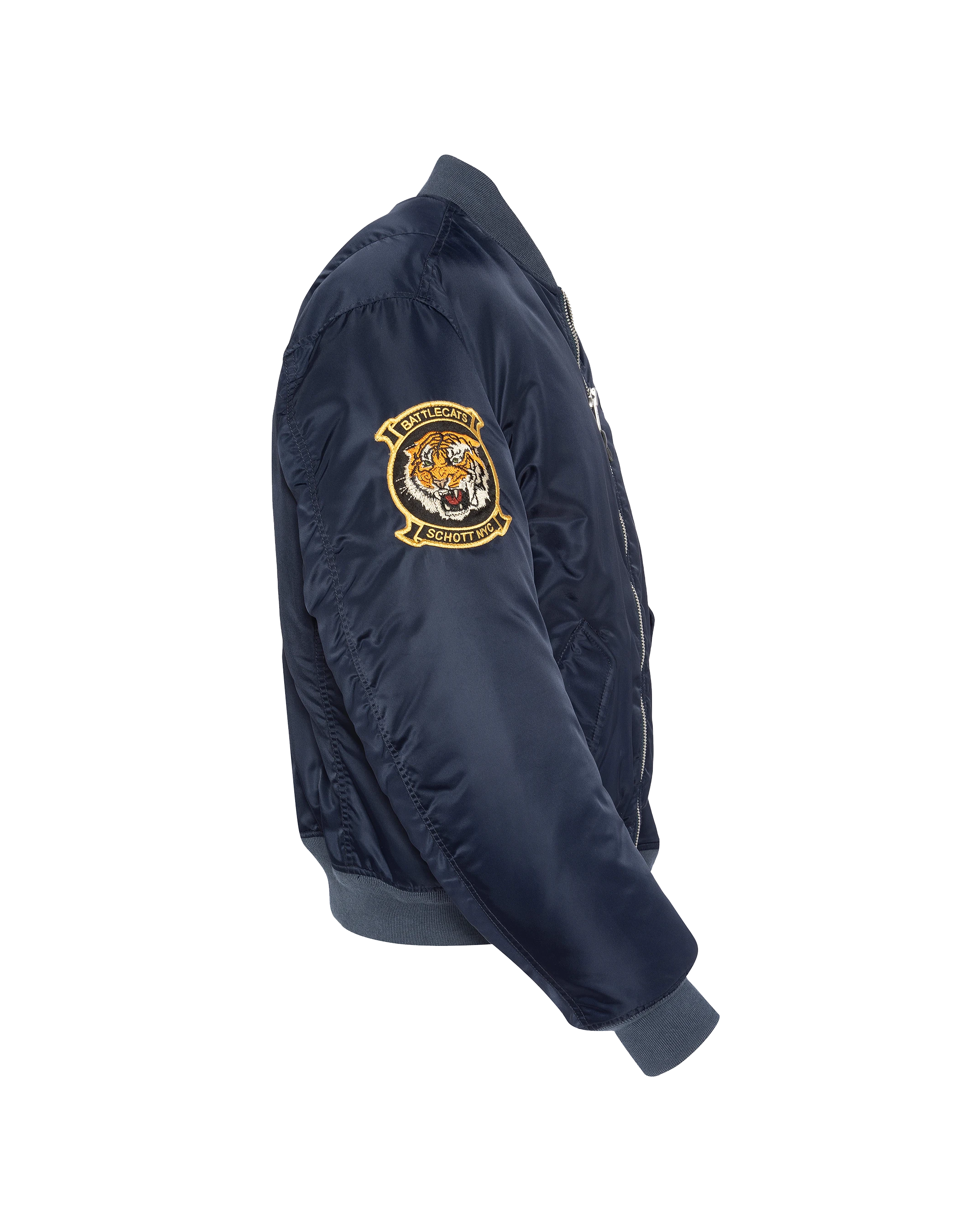 Bomber MA-1 Dark Navy gewaschener Typ Suka in recyceltem Nylon-9