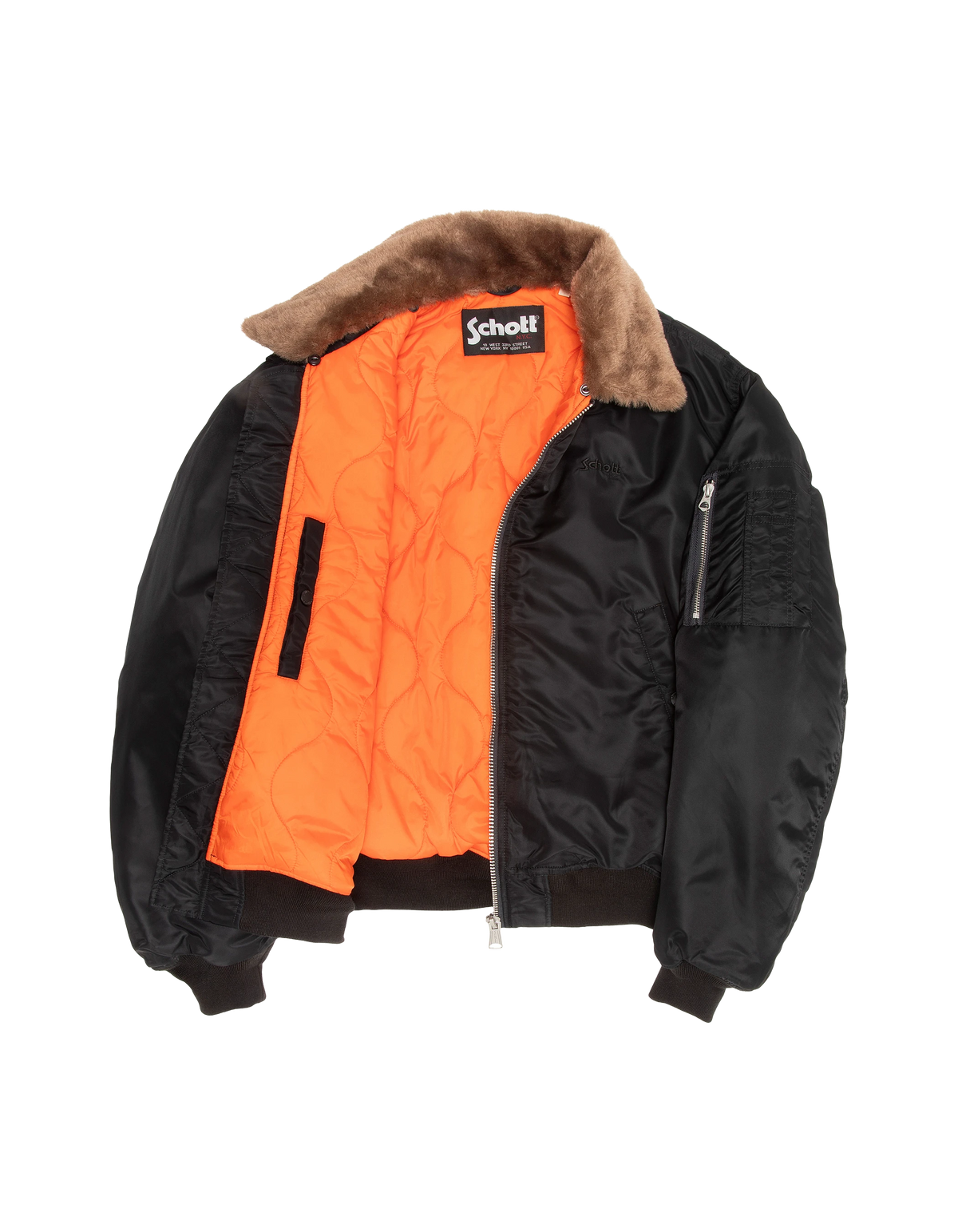 Blouson pilote vintage noir, coupe oversize-5