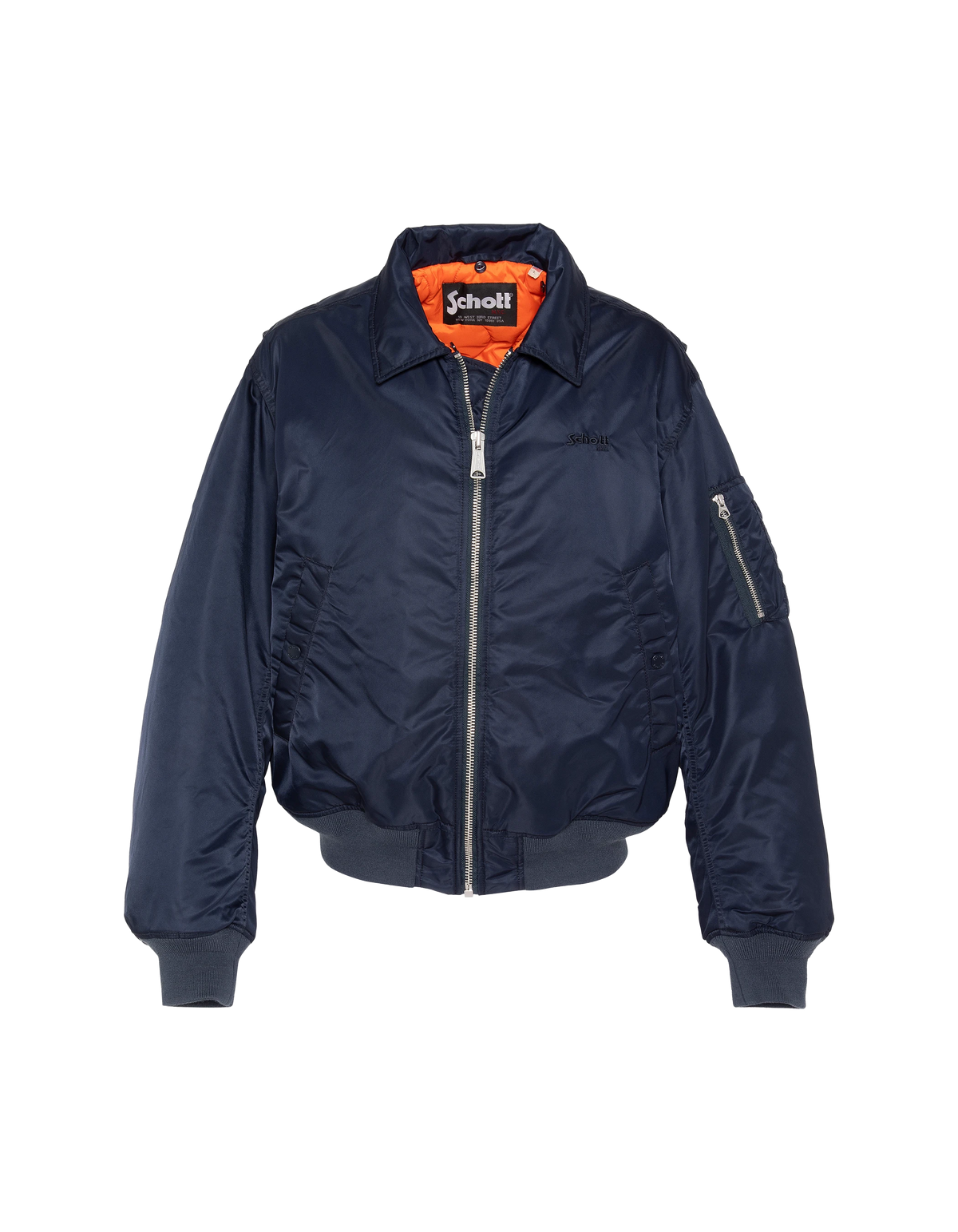 Blouson pilote vintage bleu marine foncé, coupe oversize