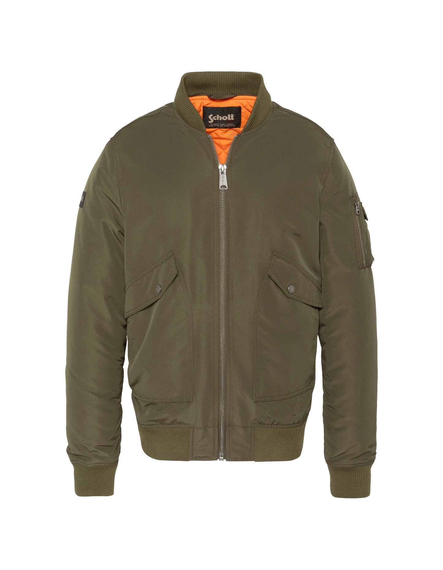 Bomber caqui de felpa con capucha