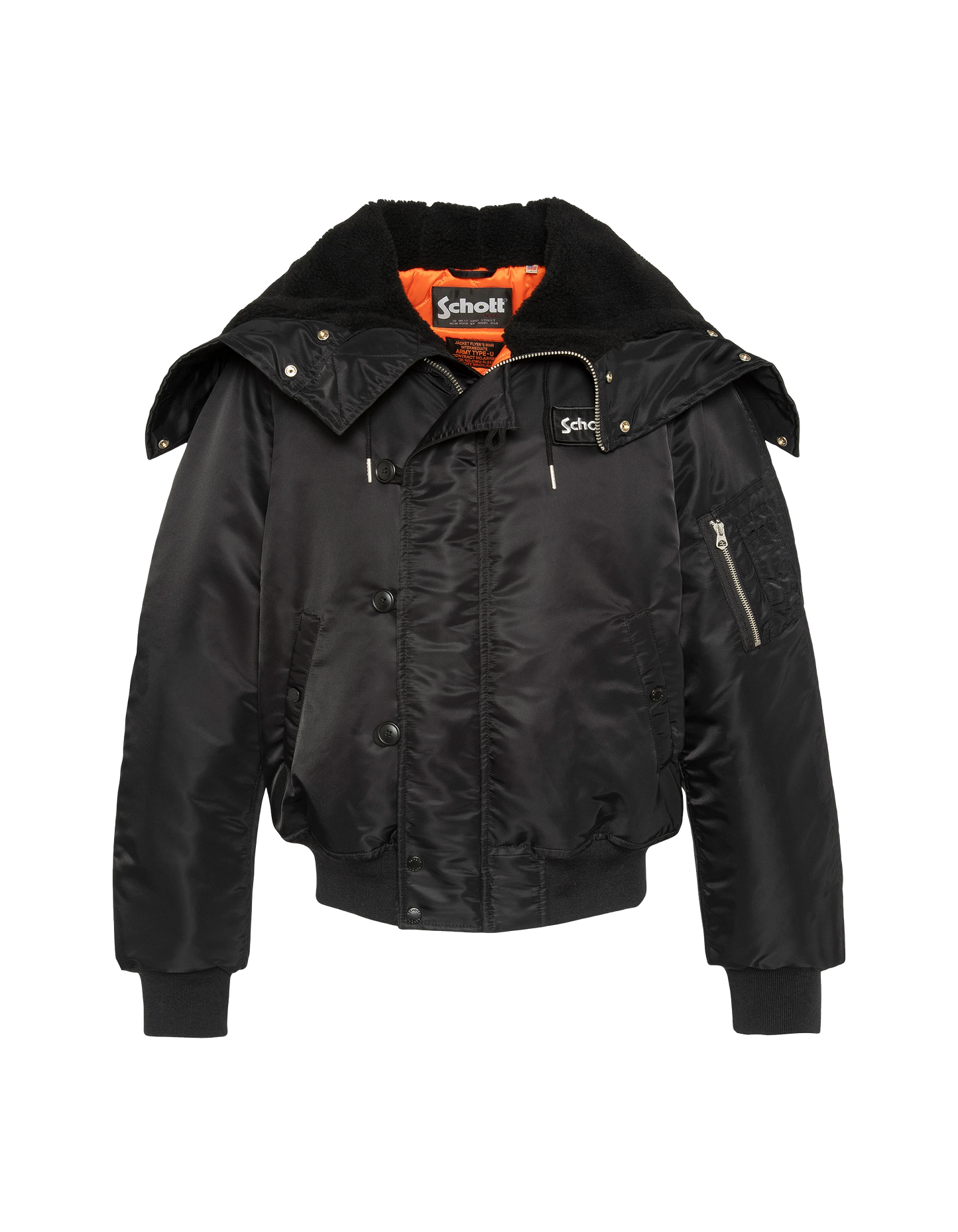 Snorkel N2B black with hooded, oversized cut