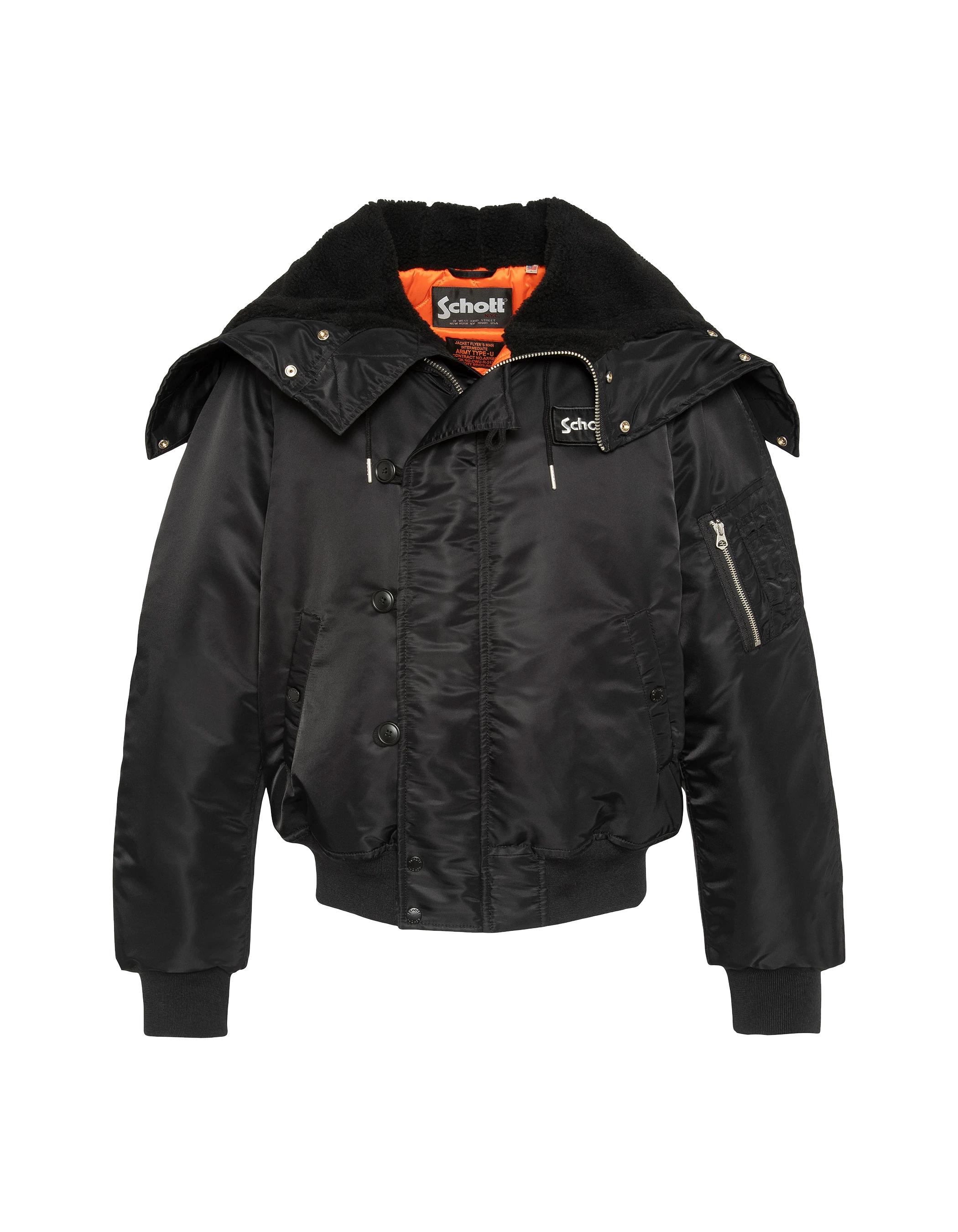 Snorkel N2B black with hooded, oversized cut-6