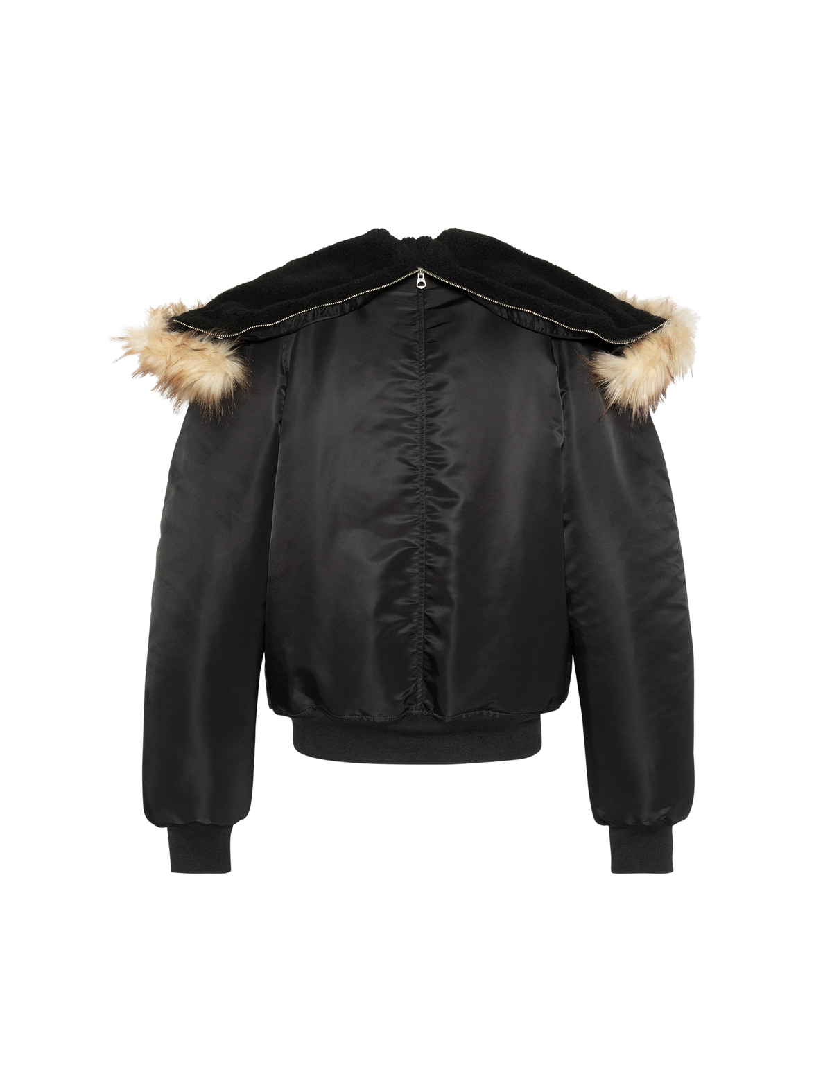 Chaqueta de snorkel N2B negra con capucha, corte oversize-9