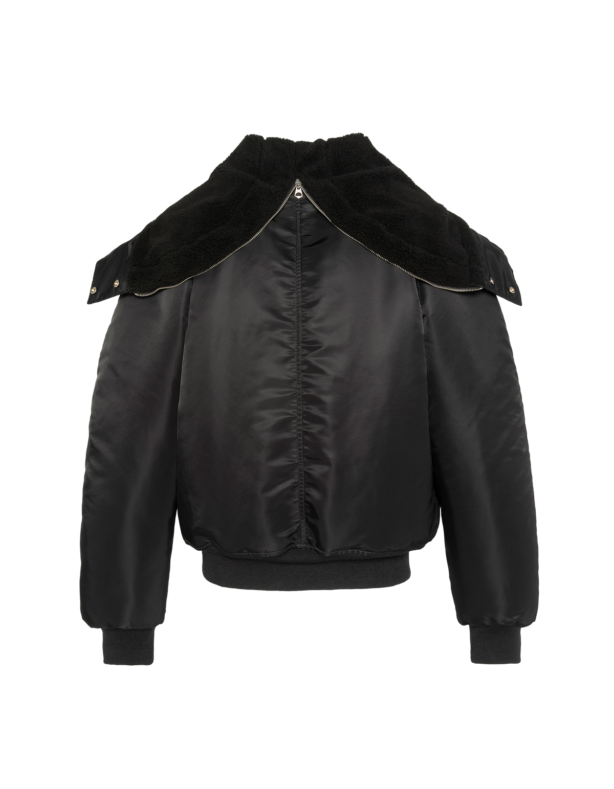 Chaqueta de snorkel N2B negra con capucha, corte oversize-10