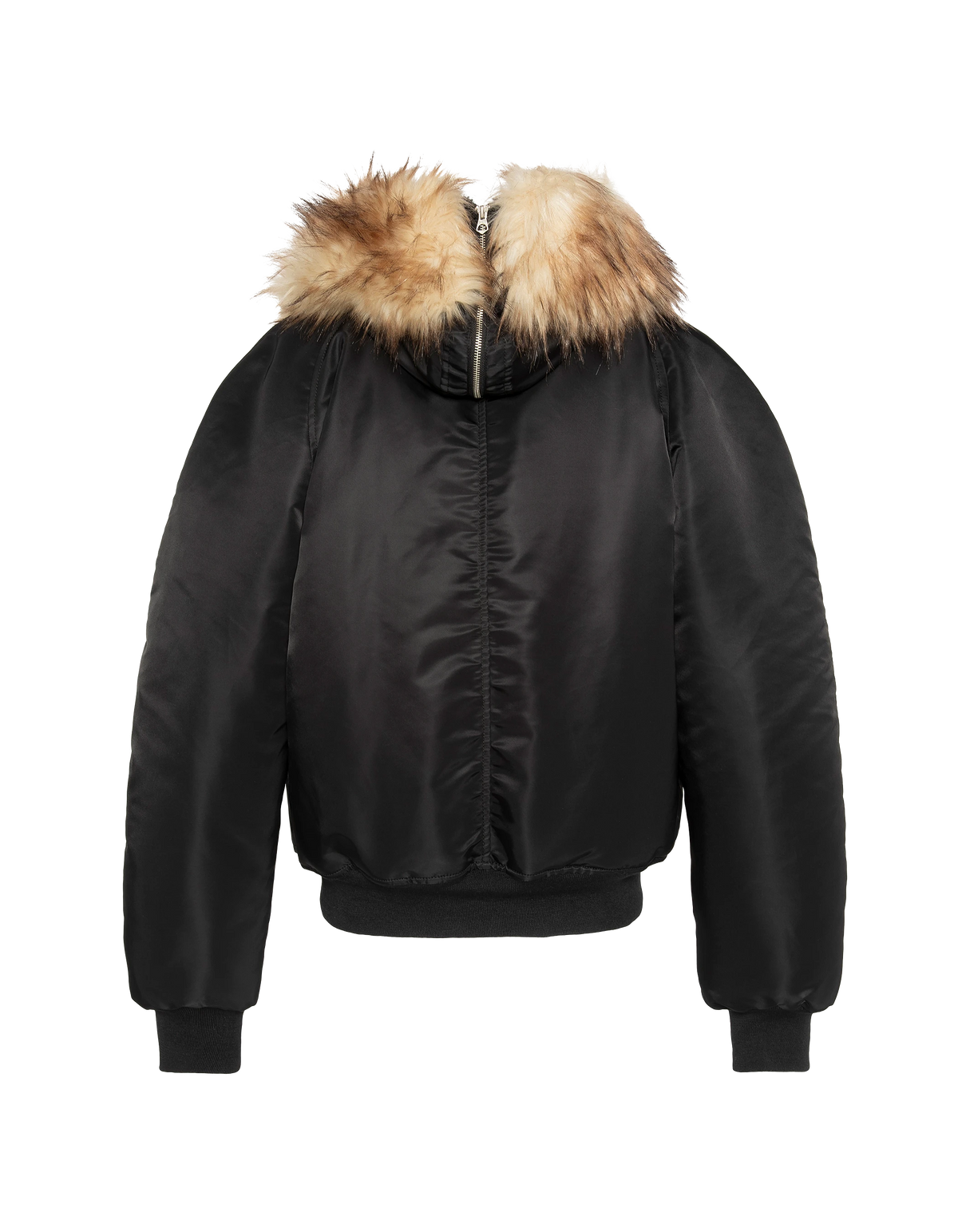 Chaqueta de snorkel N2B negra con capucha, corte oversize