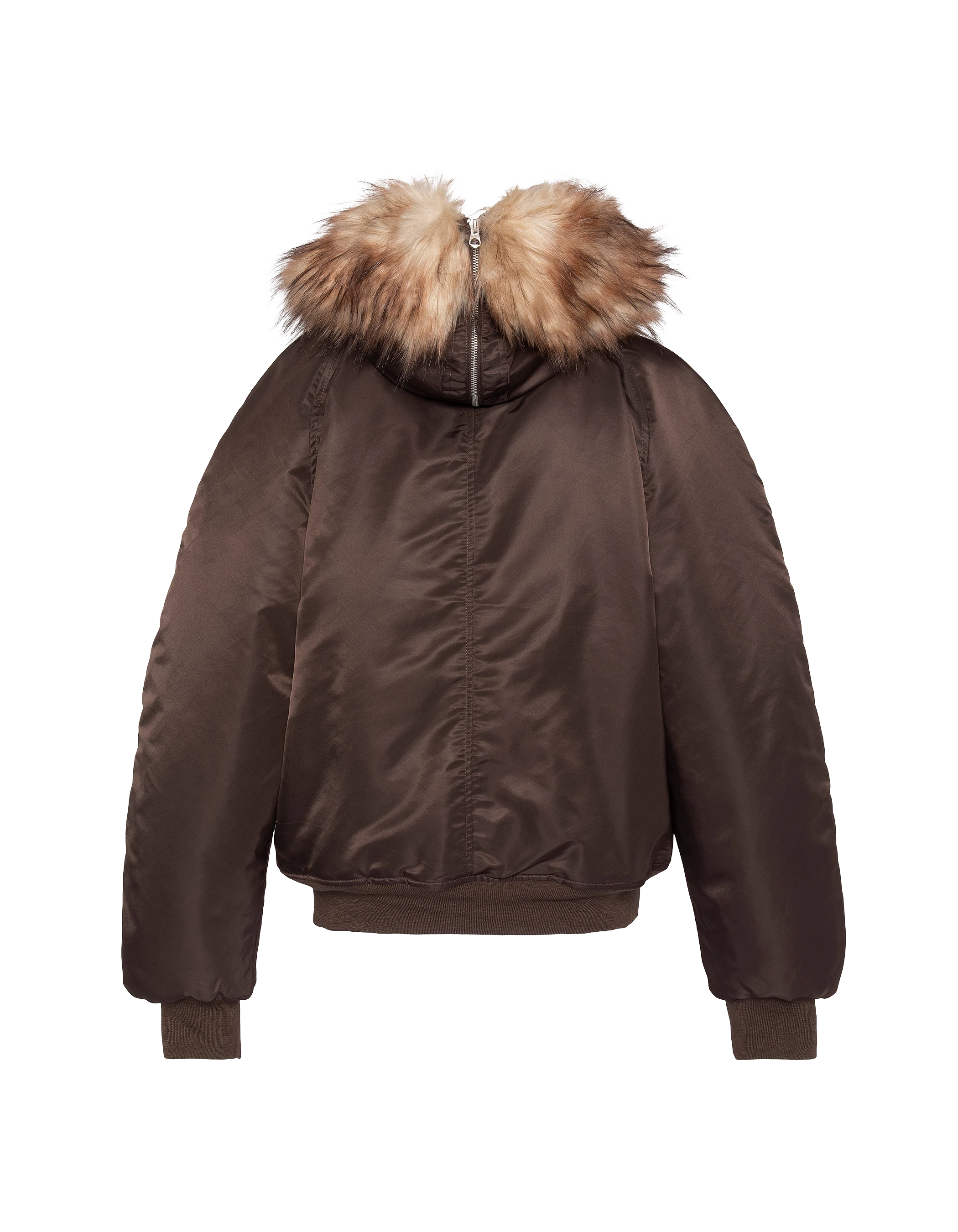 Chaqueta snorkel N2B marrón con capucha, corte oversize-17