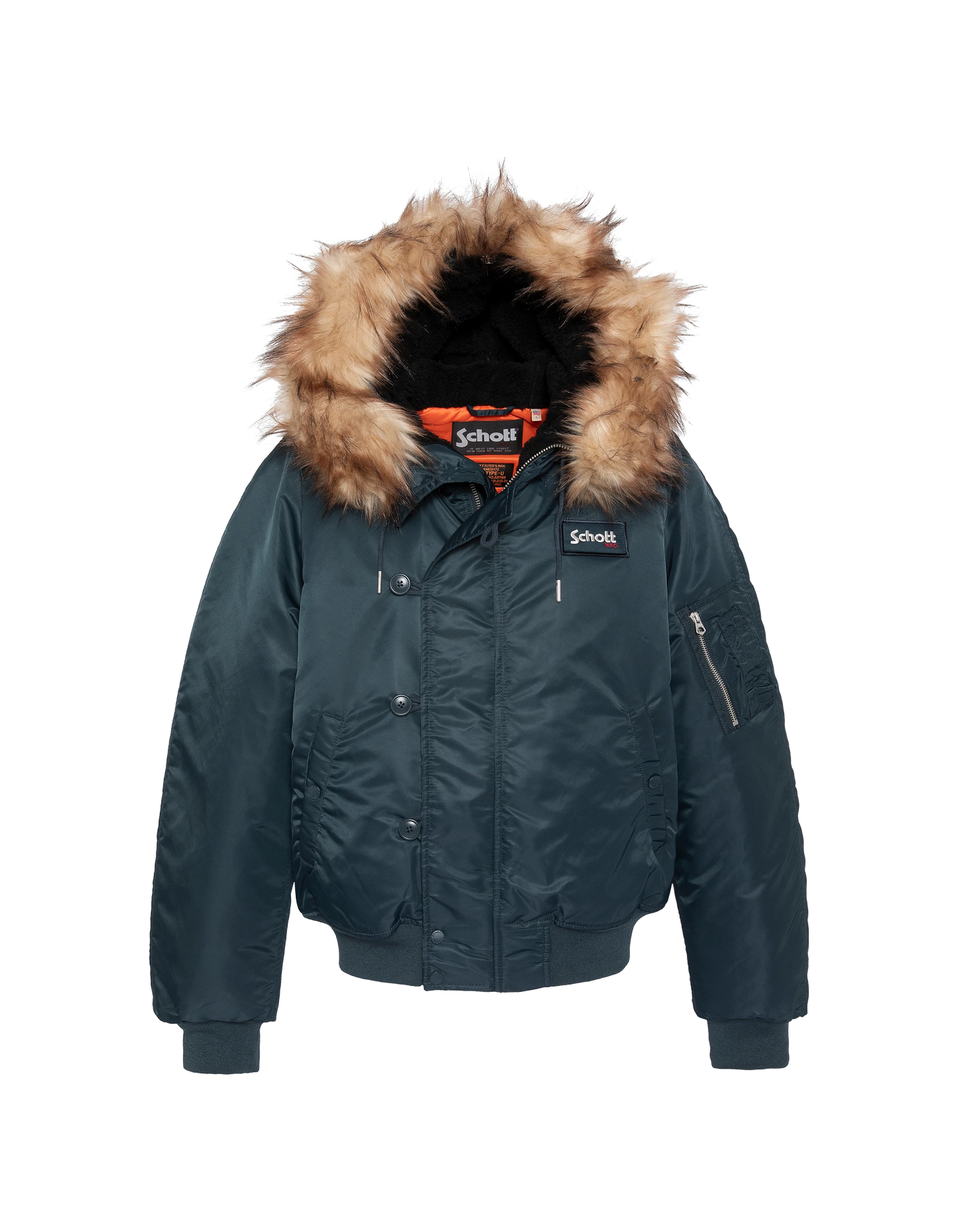 Schnorchel N2B Navy Blue Jacke mit Kapuze, übergroße Tasse