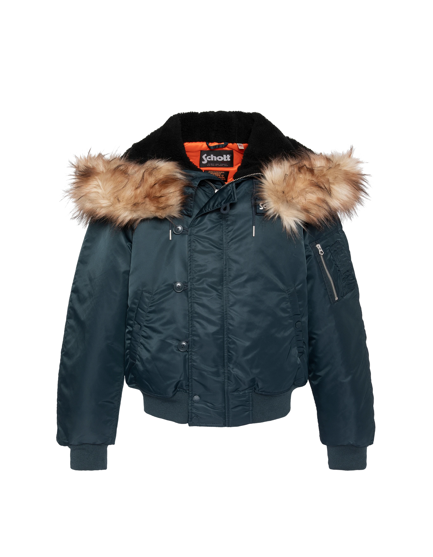 Schnorchel N2B Navy Blue Jacke mit Kapuze, übergroße Tasse