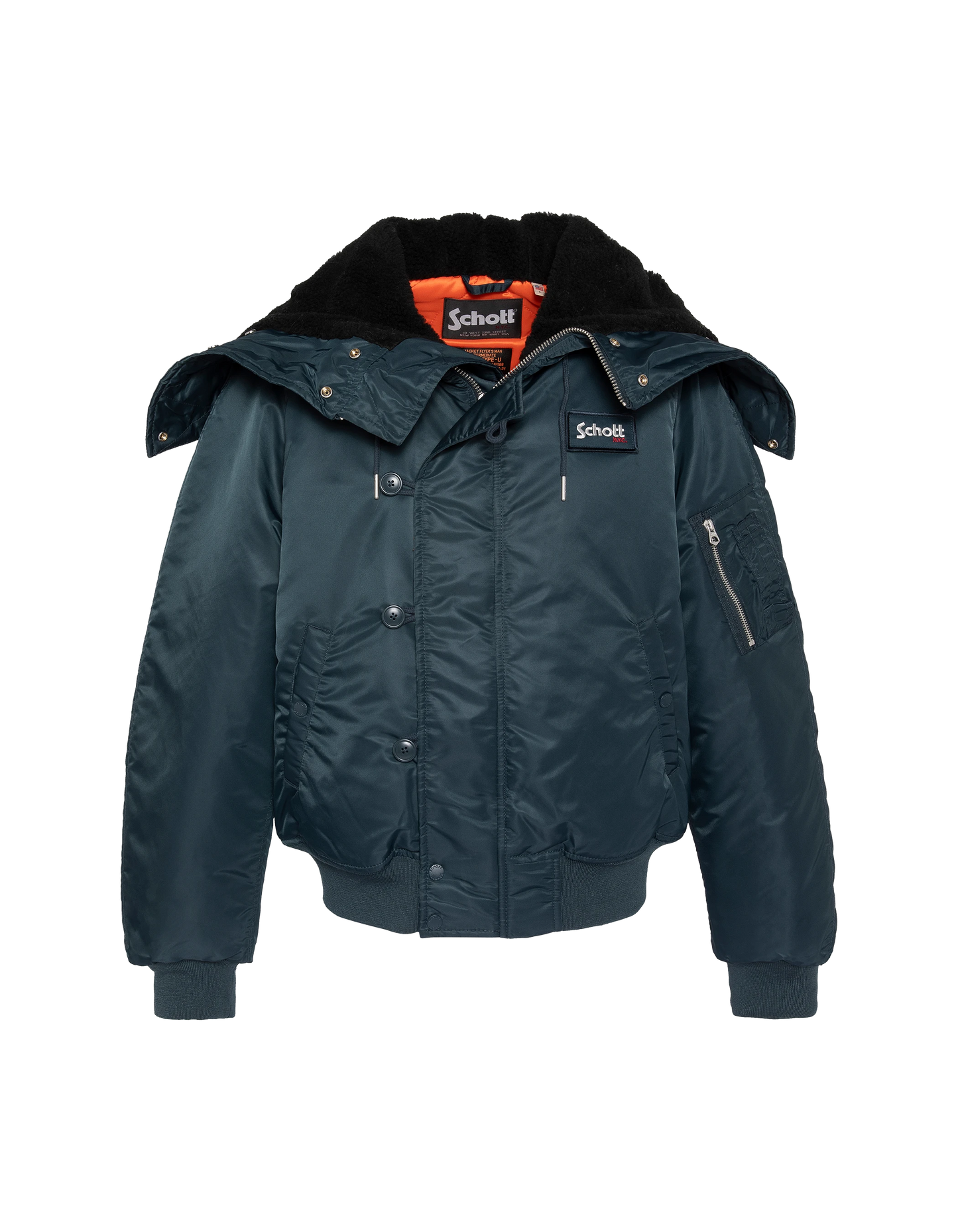 Schnorchel N2B Navy Blue Jacke mit Kapuze, übergroße Tasse