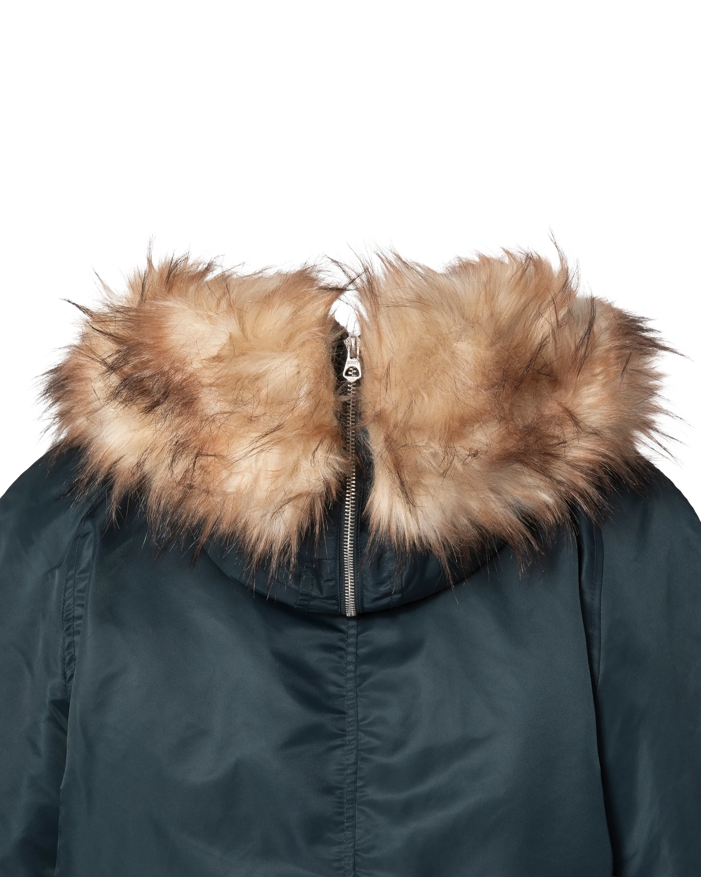 Chaqueta snorkel N2B azul marino con capucha, corte oversize
